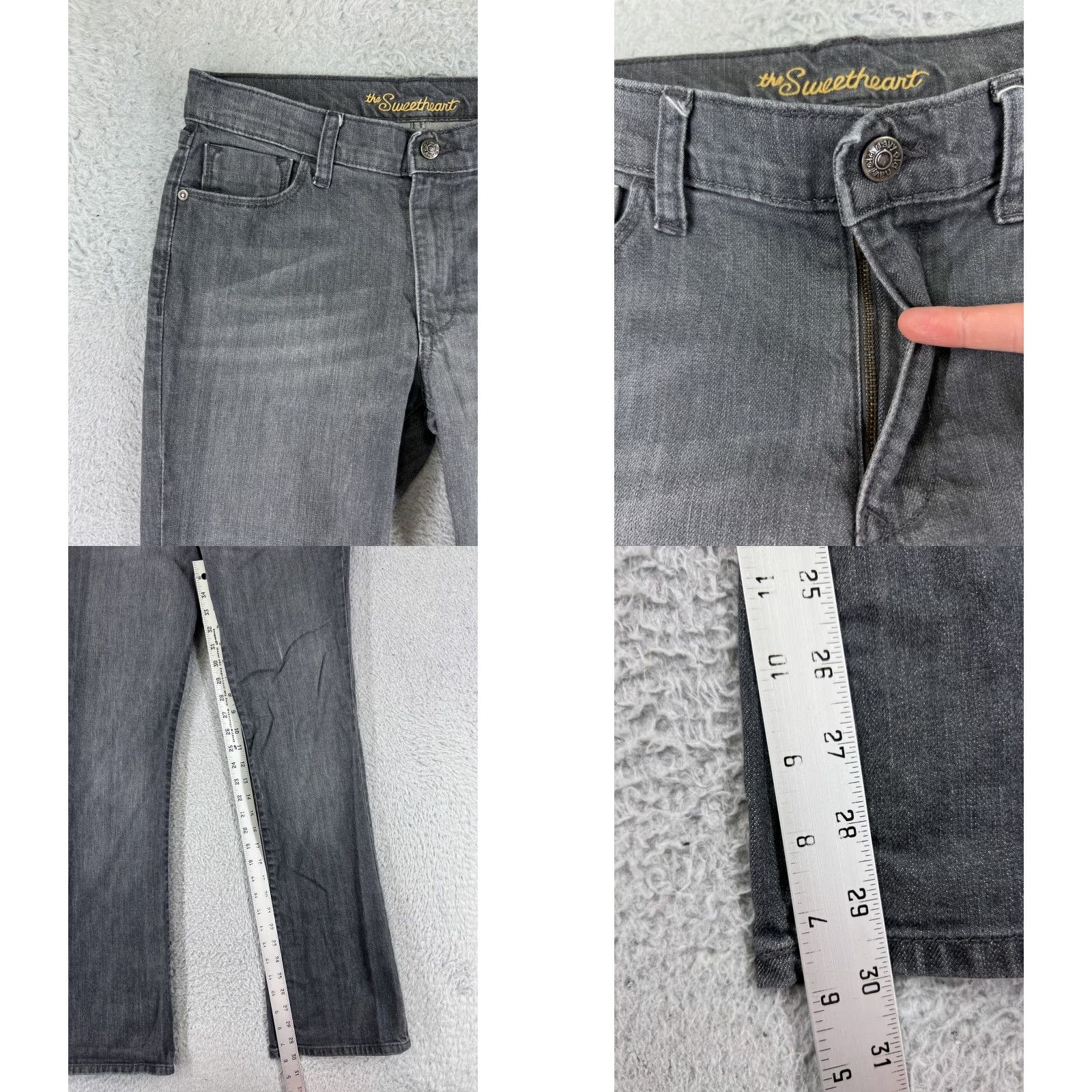Old Navy Old Navy Jeans Womens 8 Gray Denim Bootcut 5-Pocket Cotton Blend Regular Size 30" / US 8 / IT 44 - 8 Thumbnail
