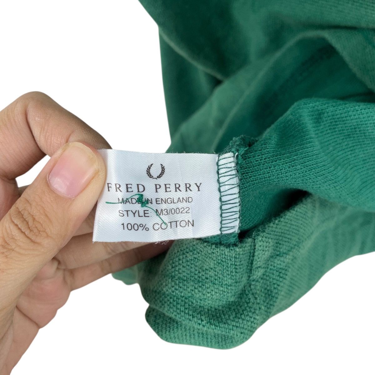 Fred Perry Vintage FRED PERRY Made In England Green Polo Tee Shirt Top Size US M / EU 48-50 / 2 - 8 Thumbnail