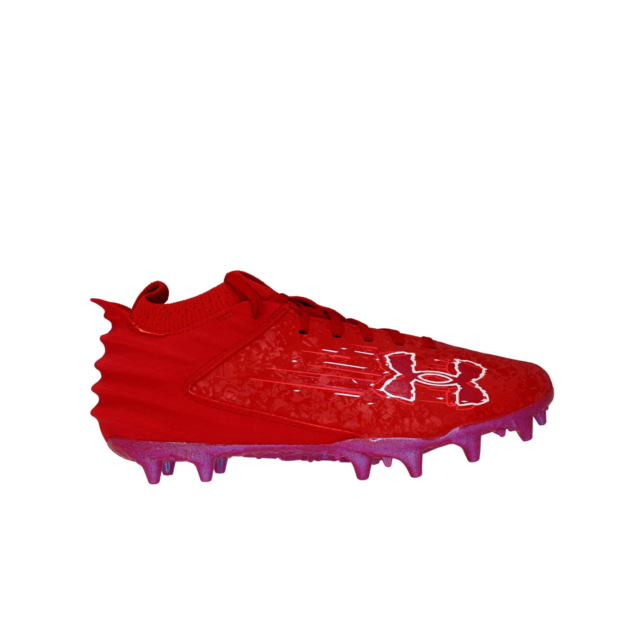 Under Armour UA Men Blur Suede 2.0 MC Football Cleats Red 3027978-600 Size US 8 / EU 41 - 1 Thumbnail