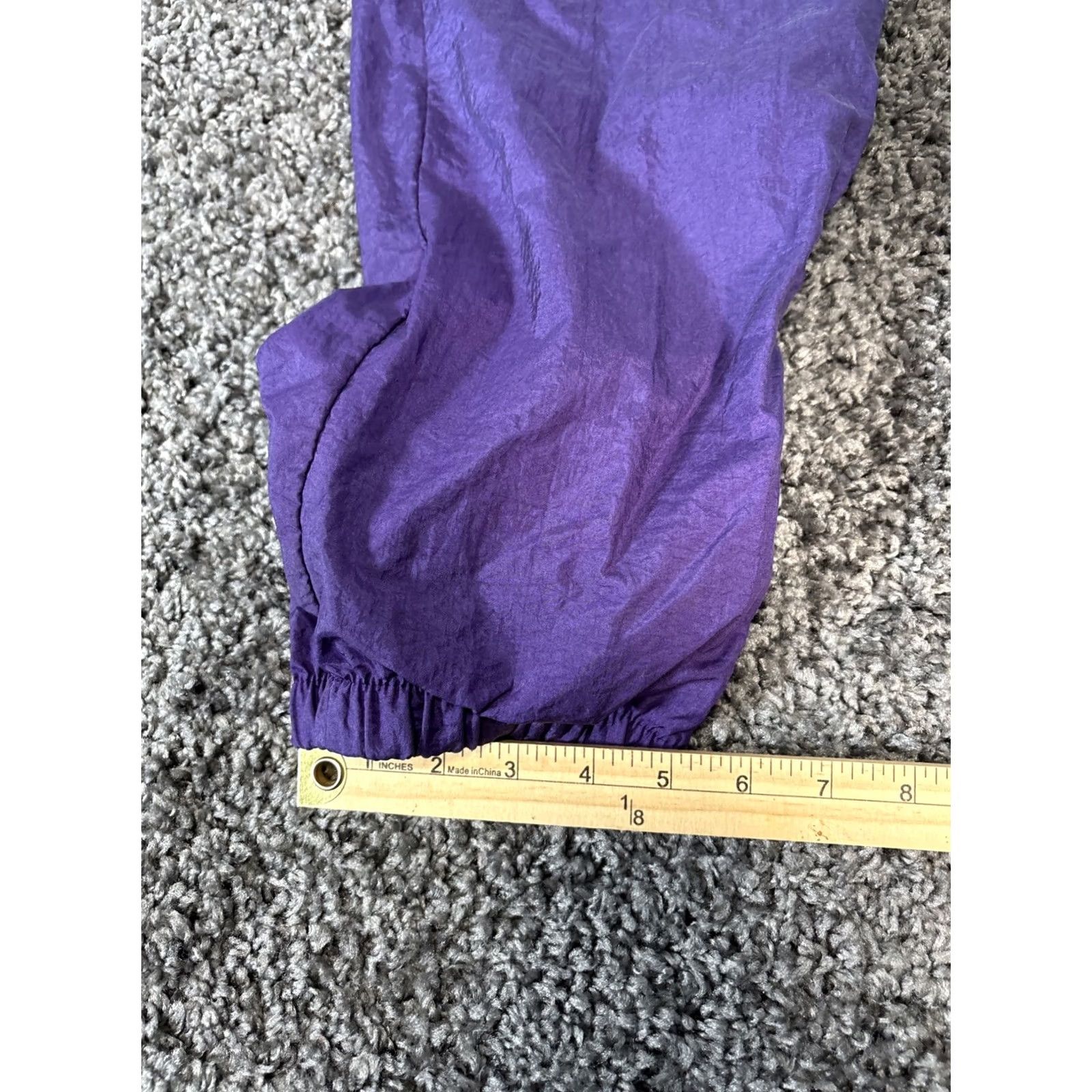 Adidas VINTAGE adidas Track Pants Mens L Purple 90s Baggy Pockets Basketball Size US 33 - 3 Thumbnail