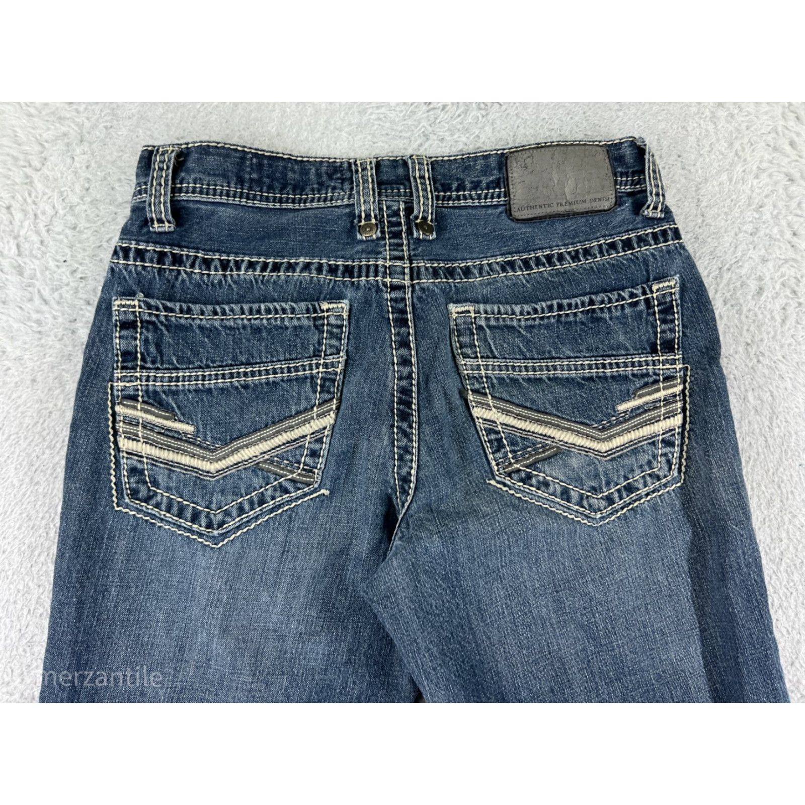 Faded Glory VINTAGE Faded Glory Jeans Men 8 Blue Denim Boot Leg Cotton Embroidered READ 26x28 Mens Size 30" / US 8 / IT 44 - 3 Thumbnail