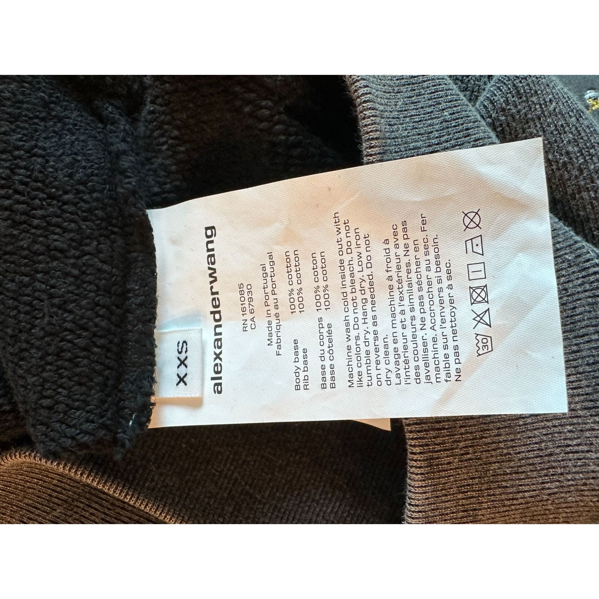 Alexander Wang Alexander Wang Black Skyline Hoodie Size XXS / US 00 / IT 34 - 4 Thumbnail