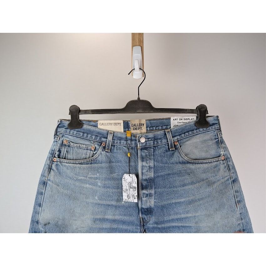 Gallery Dept. o1rshd1 Levi's 501 Reconstructed Denim Jeans in Indigo Blue Size US 35 - 3 Thumbnail