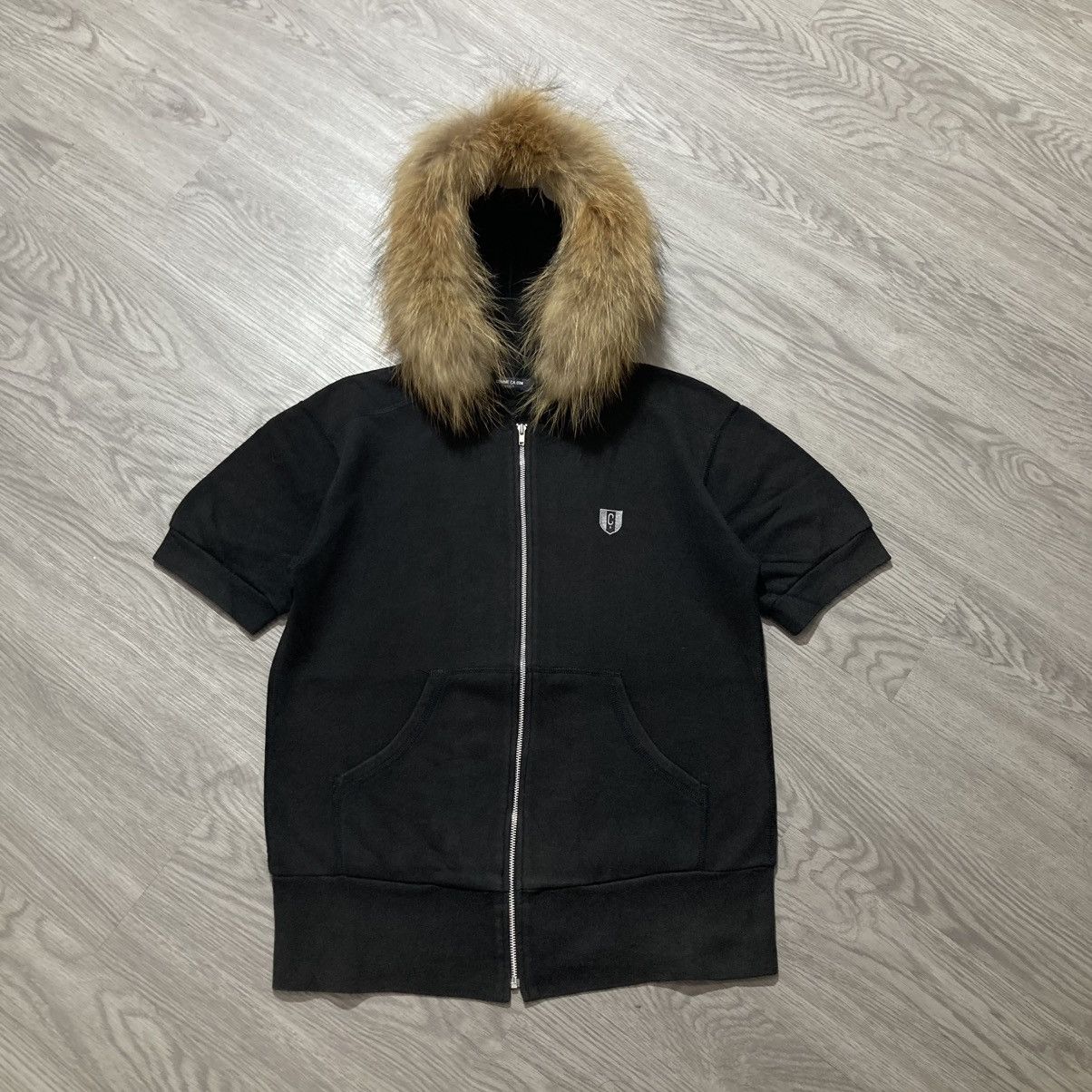 20471120 2000s Comme Ca Ism Short Slevee Fur Ziphoodie Punk Style Size US S / EU 44-46 / 1 - 1 Thumbnail