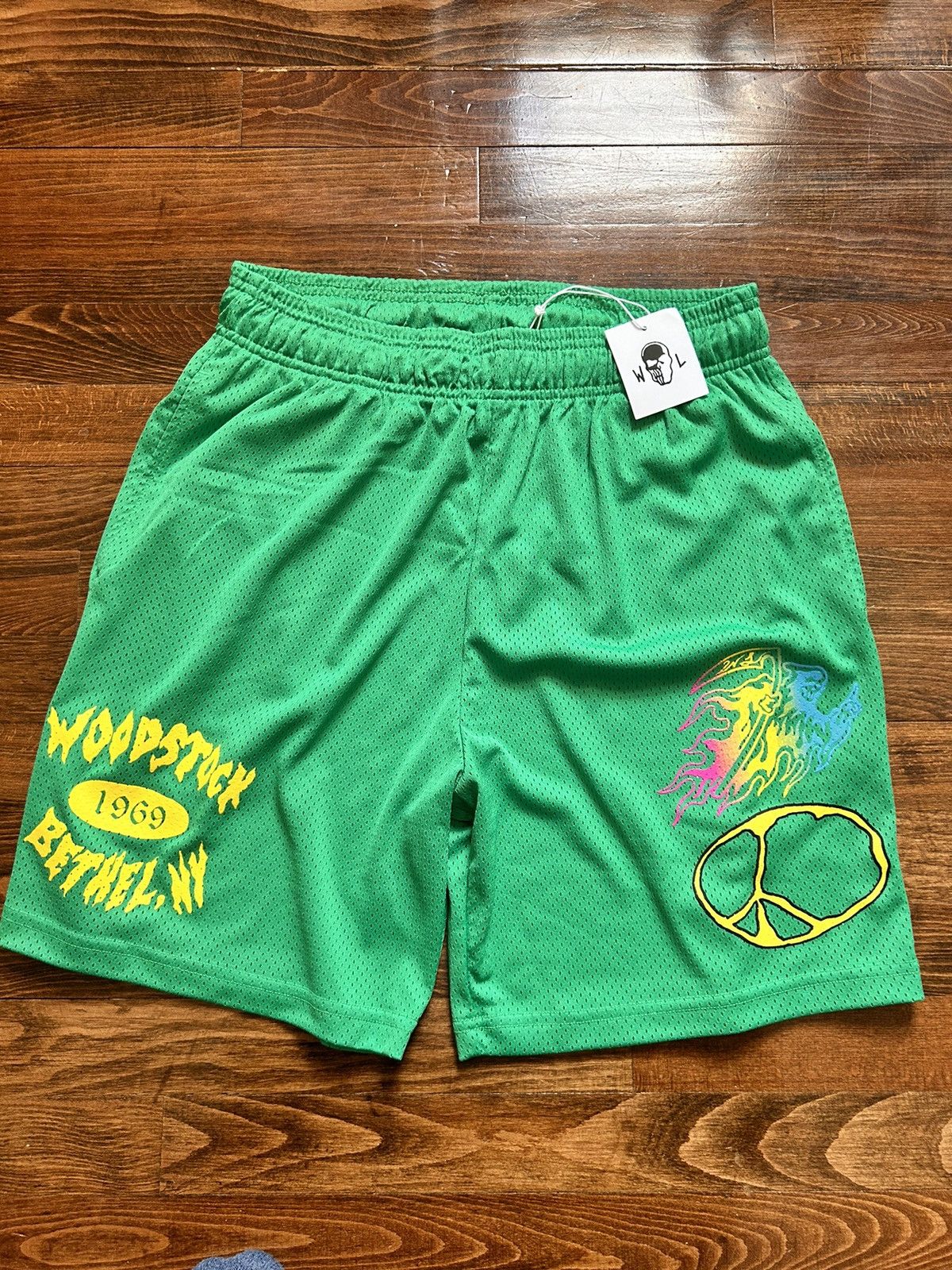 Warren Lotas Green Woodstock Warren Lotas Mesh Shorts Size US 33 - 1 Thumbnail