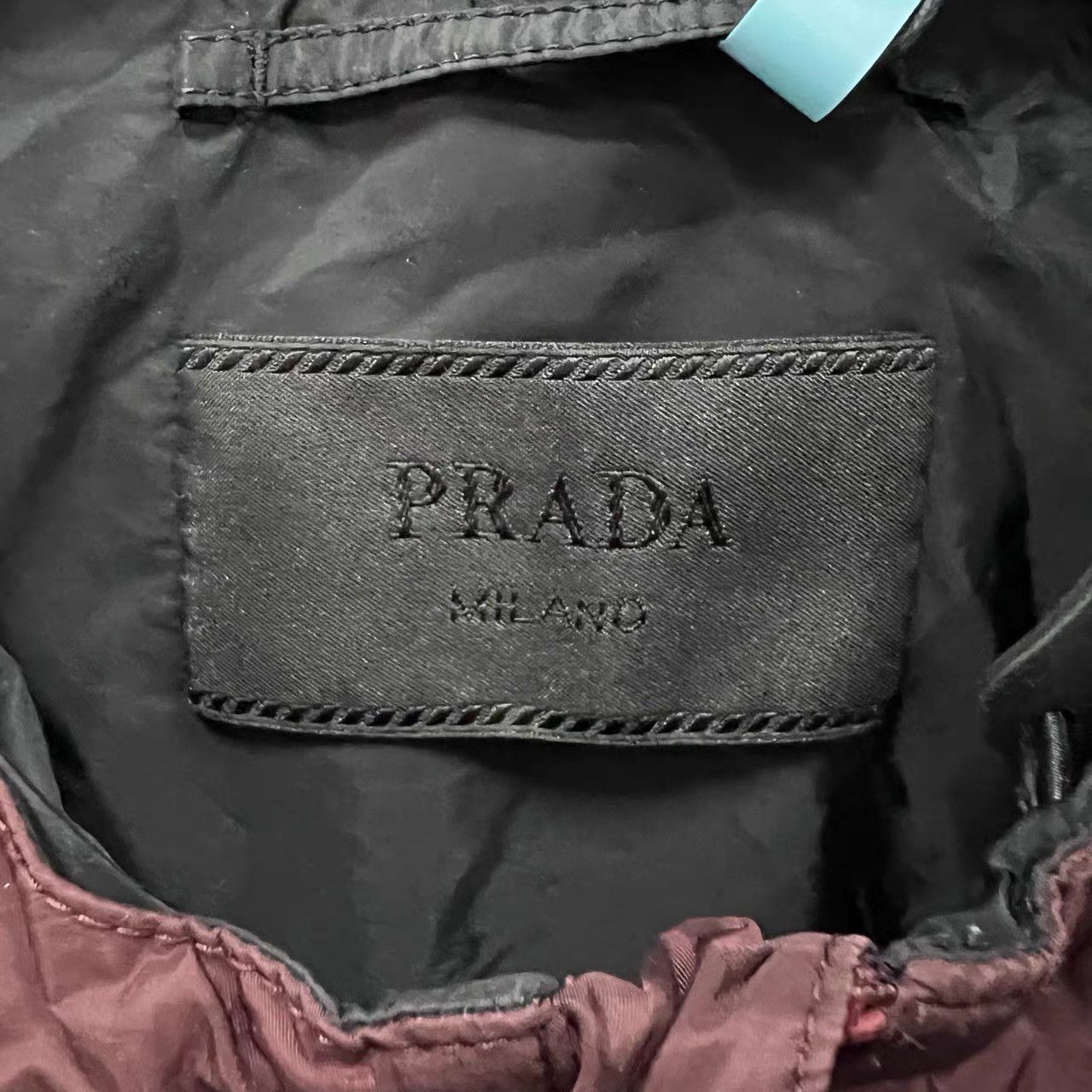 Prada Prada Burgundy Nylon Jacket K28 Size US L / EU 52-54 / 3 - 3 Thumbnail