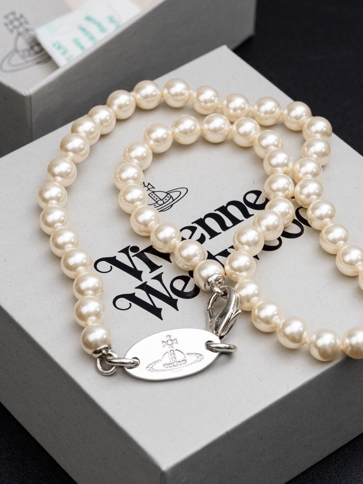 Vivienne Westwood Vivienne Westwood MAN Stuart Faux Pearl Necklace Size ONE SIZE - 1 Thumbnail