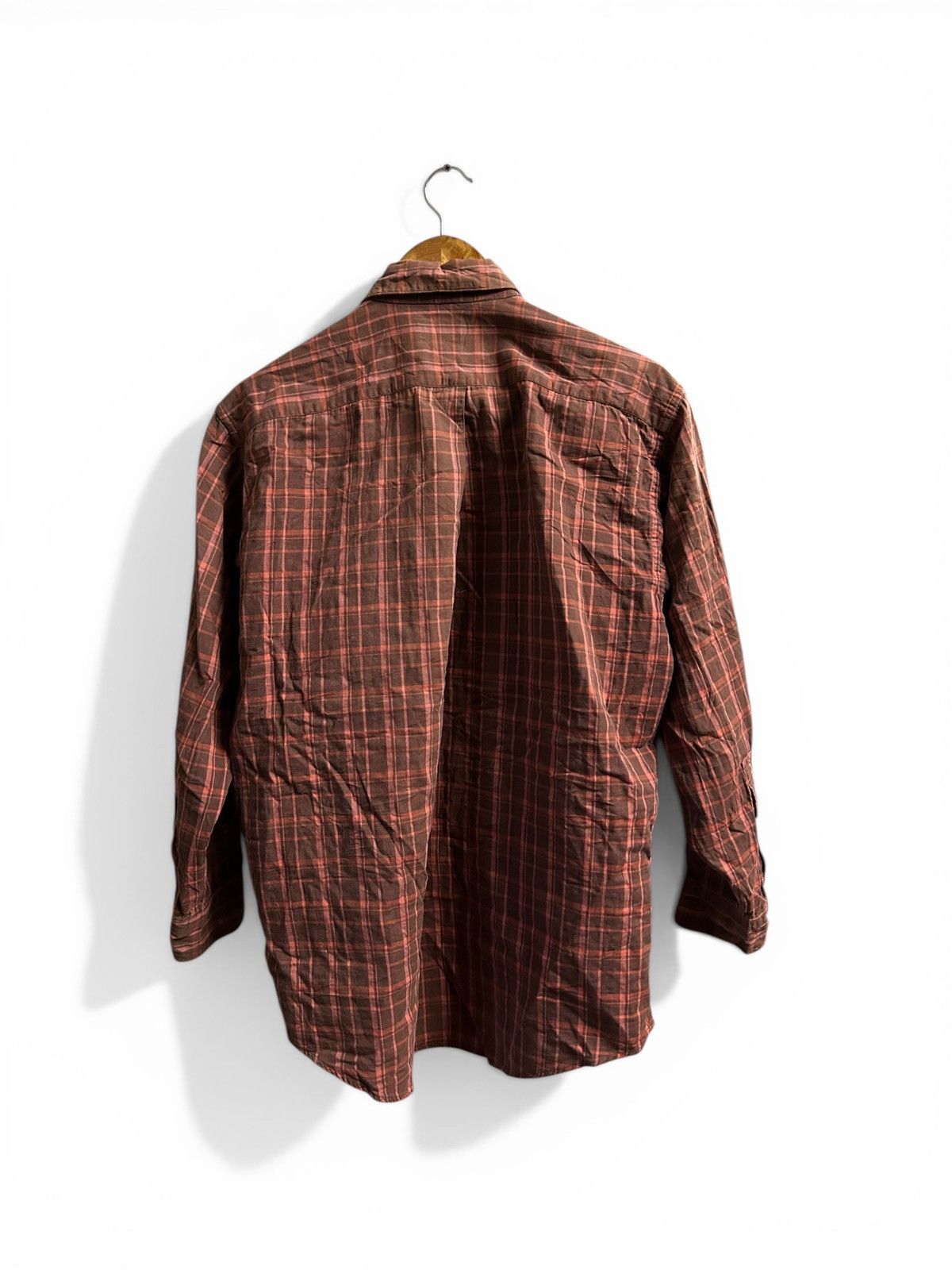 Issey Miyake 80s Archive IS Im Product Vertical Welt Pocket Plaid Shirt Size US M / EU 48-50 / 2 - 3 Thumbnail