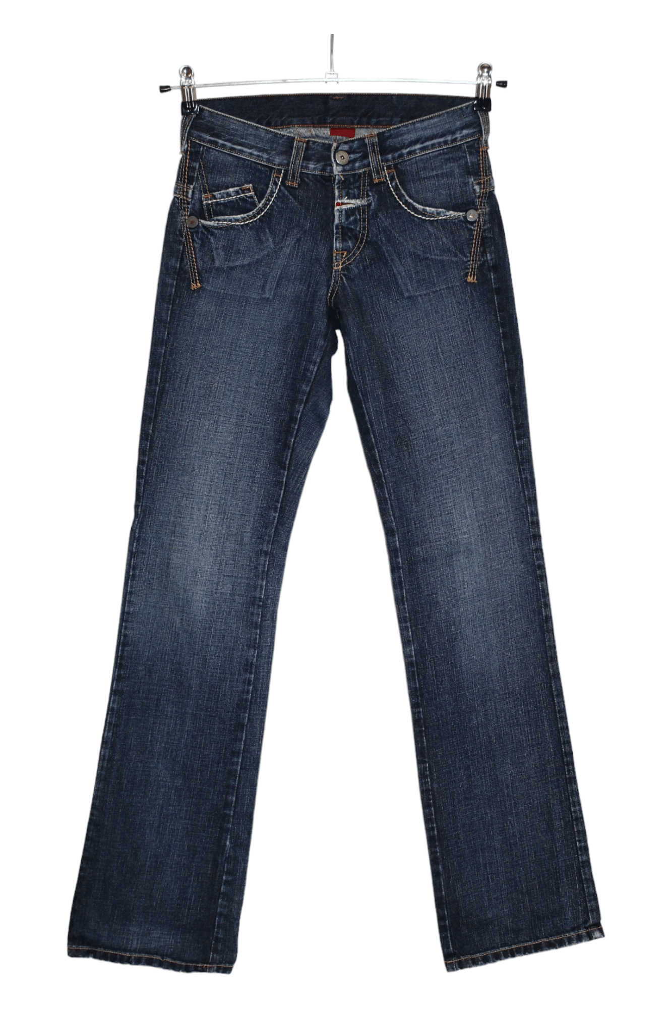 Marithe + Francois Girbaud Marithe Francois Girbaud Blue Stonewashed Straight Jeans Size 26" / US 2 / IT 38 - 1 Thumbnail