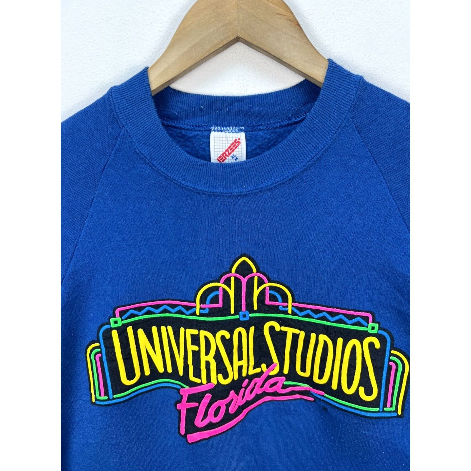Jerzees VINTAGE Jerzees Sweatshirt Universal Studios Florida Blue L Men Crew Neck Long Sleeve 90s Pullover Size US L / EU 52-54 / 3 - 2 Thumbnail