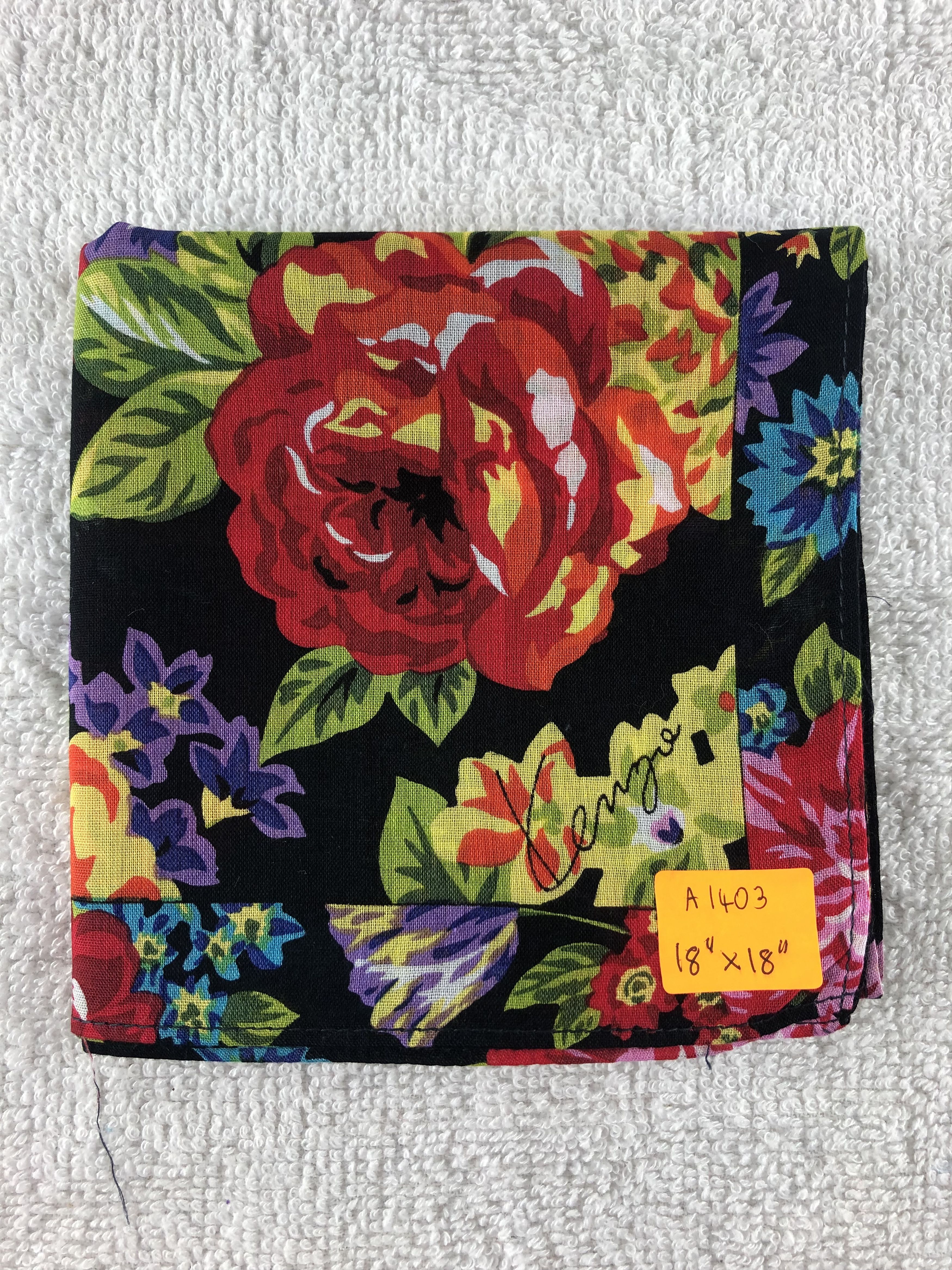 Kenzo × Vintage Kenzo Floral Handkerchief / Bandana / Neckerchief Size ONE SIZE - 6 Thumbnail