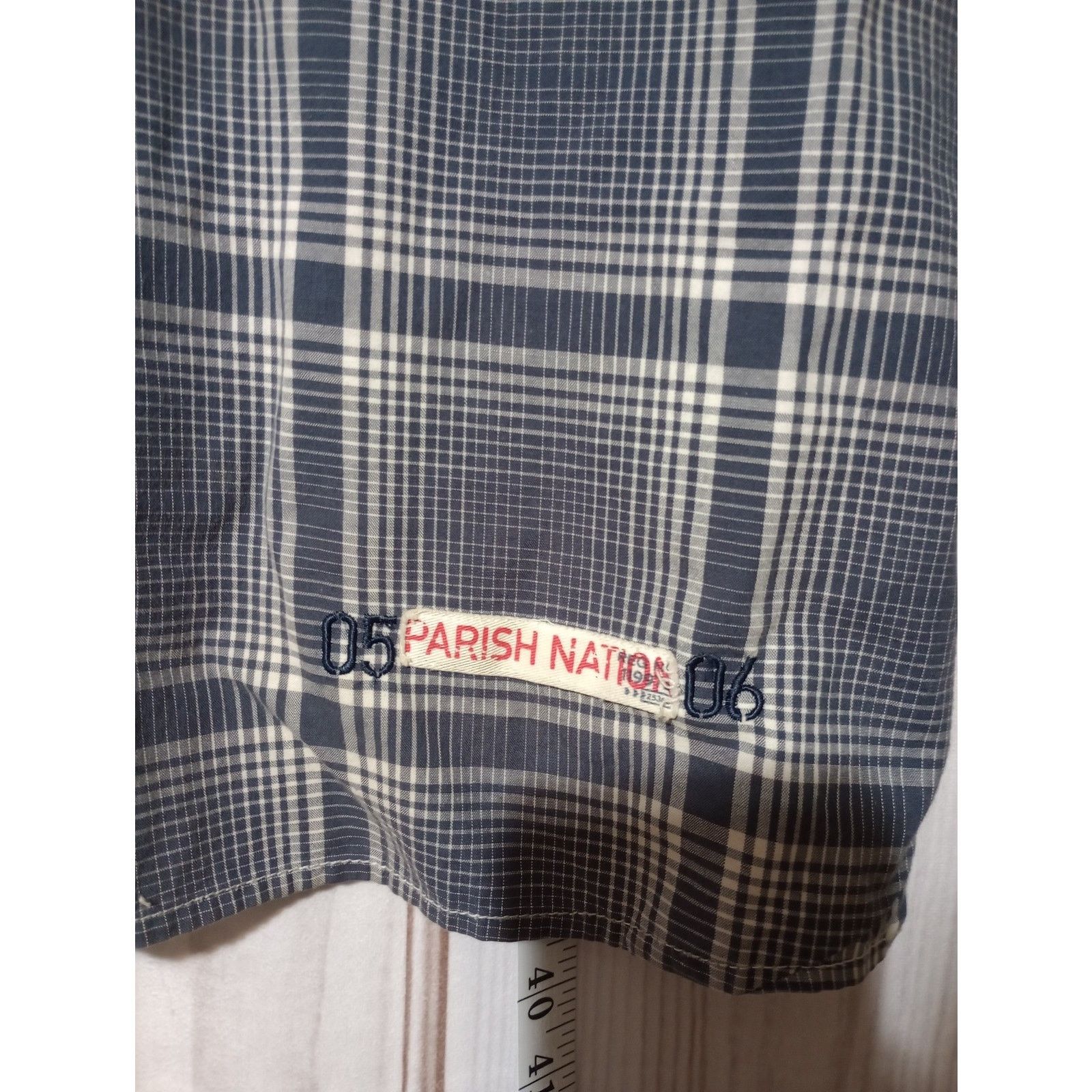 Parish Nation Parish Nation Shirt Mens 3XL Blue Plaid Seas The Day Size US XXL / EU 58 / 5 - 4 Thumbnail