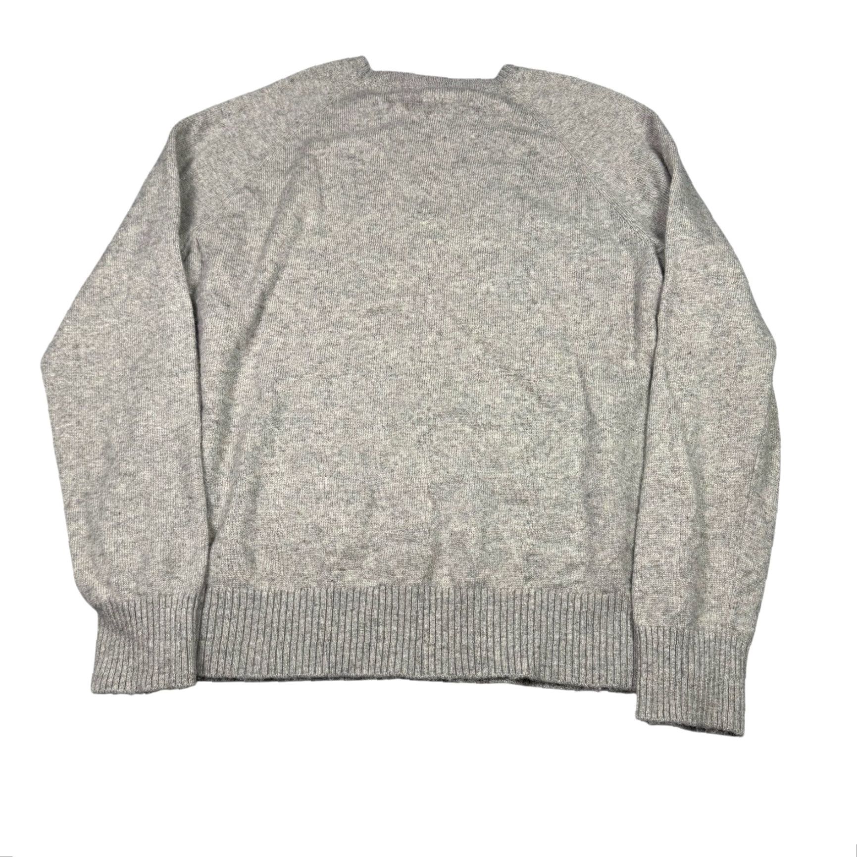 J.Crew VINTAGE J.CREW Mercantile Lambs Wool Sweater Men's XL Preppy Crewneck Pullover Heather Gray Wool Blend Knit Pullover Mens Sweater Size XL / US 12-14 / IT 48-50 - 7 Thumbnail