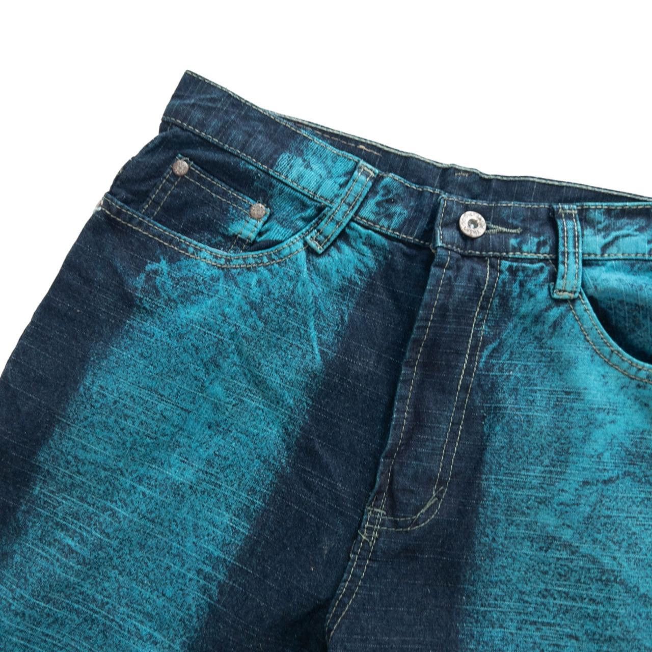 Other Vintage Campus Blue Dyed Strip Denim Jeans Size W30 Size US 30 / EU 46 - 5 Thumbnail