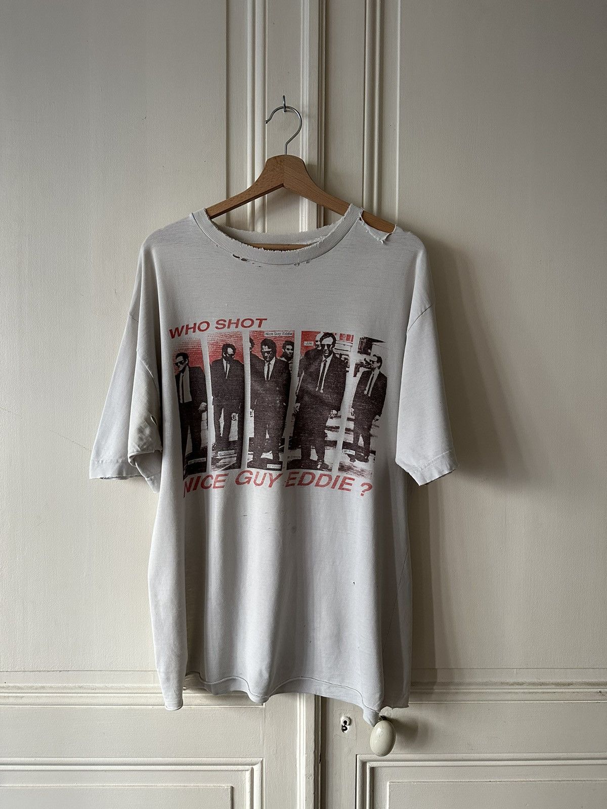 Image of 90’S Reservoir Dogs Distressed Movie Tee - XL in White, Men's