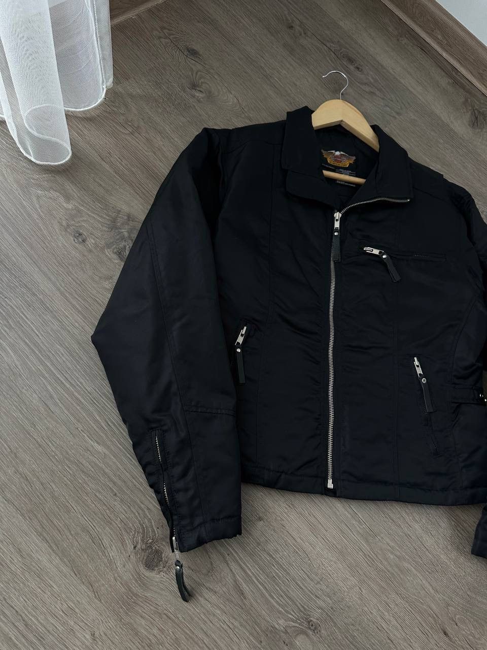Harley Davidson × Vintage Vintage Harley Davidson Black Moto Big Logo Jacket Size US M / EU 48-50 / 2 - 8 Thumbnail