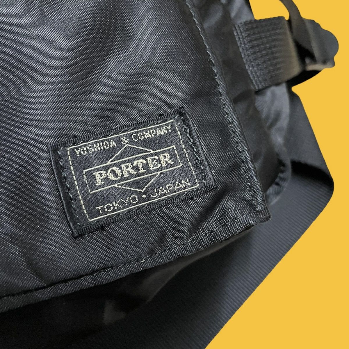 image of Porter Tanker Waist Vintage Bag in Black, Men's