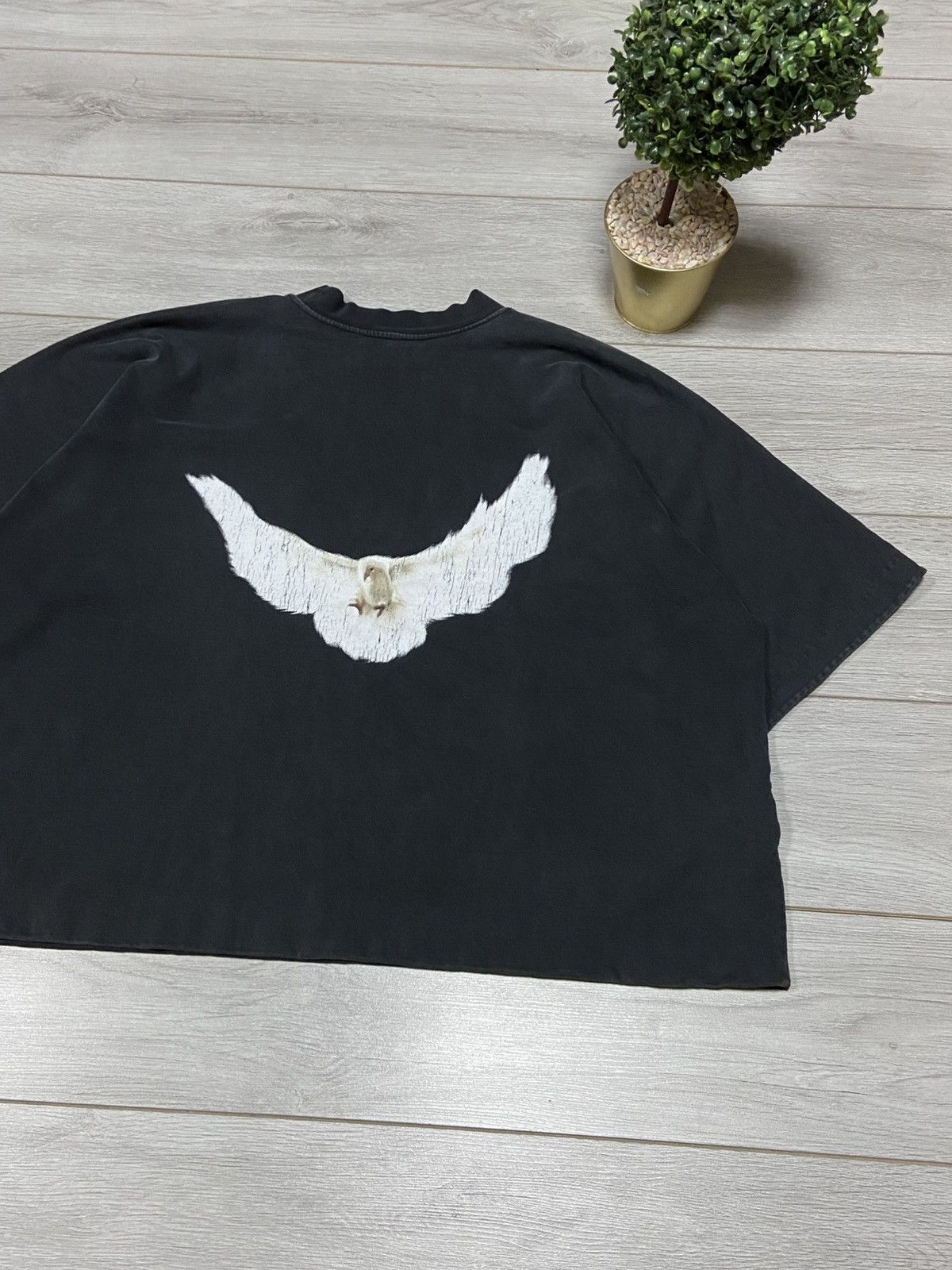 Balenciaga × Gap × Kanye West Yeezy Gap Balenciaga double layer dove No Seam Cropped Tee Size US L / EU 52-54 / 3 - 8 Thumbnail