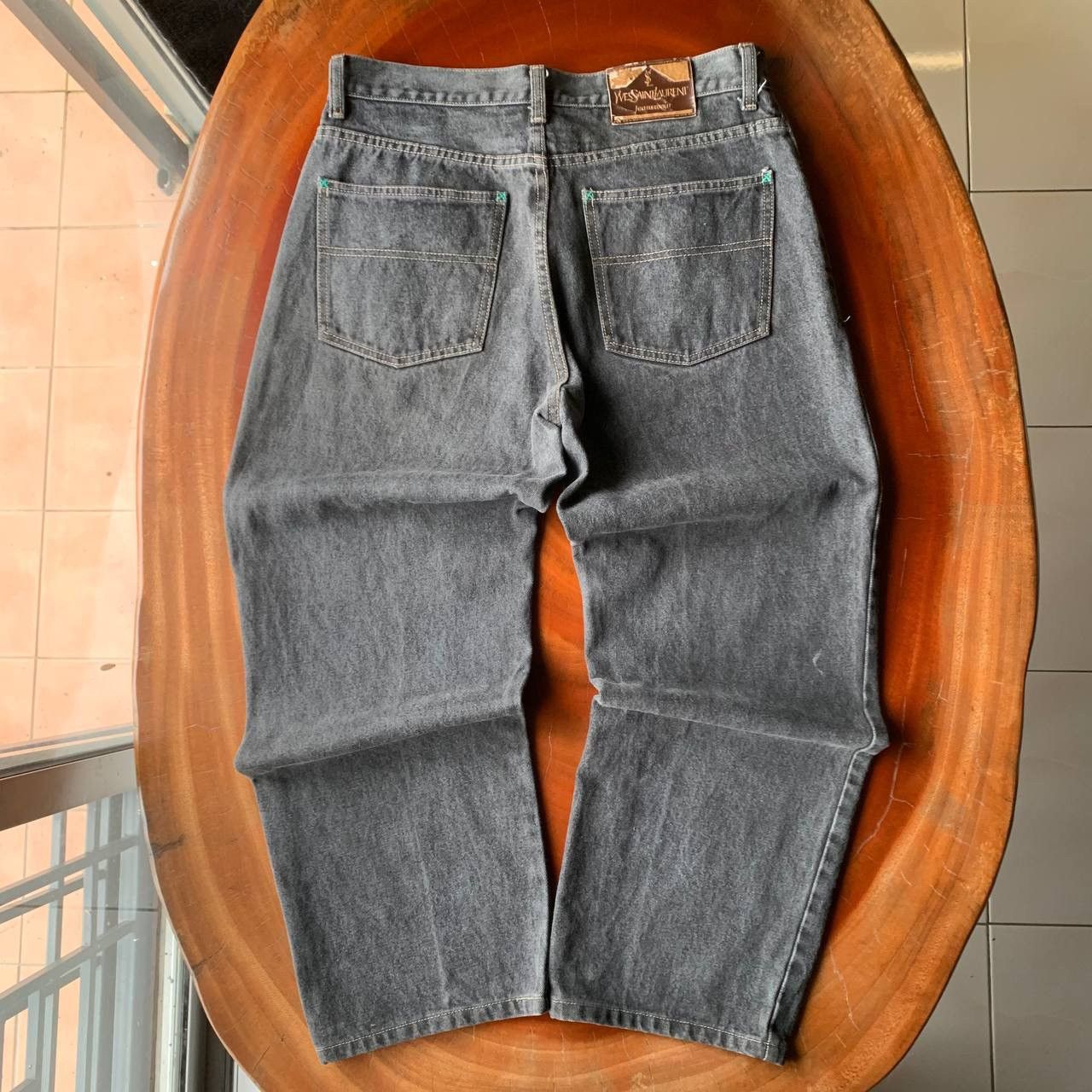 Yves Saint Laurent Vintage Yves Saint Laurent YSL Dark Grey Denim Jeans Pants Size US 32 / EU 48 - 2 Thumbnail