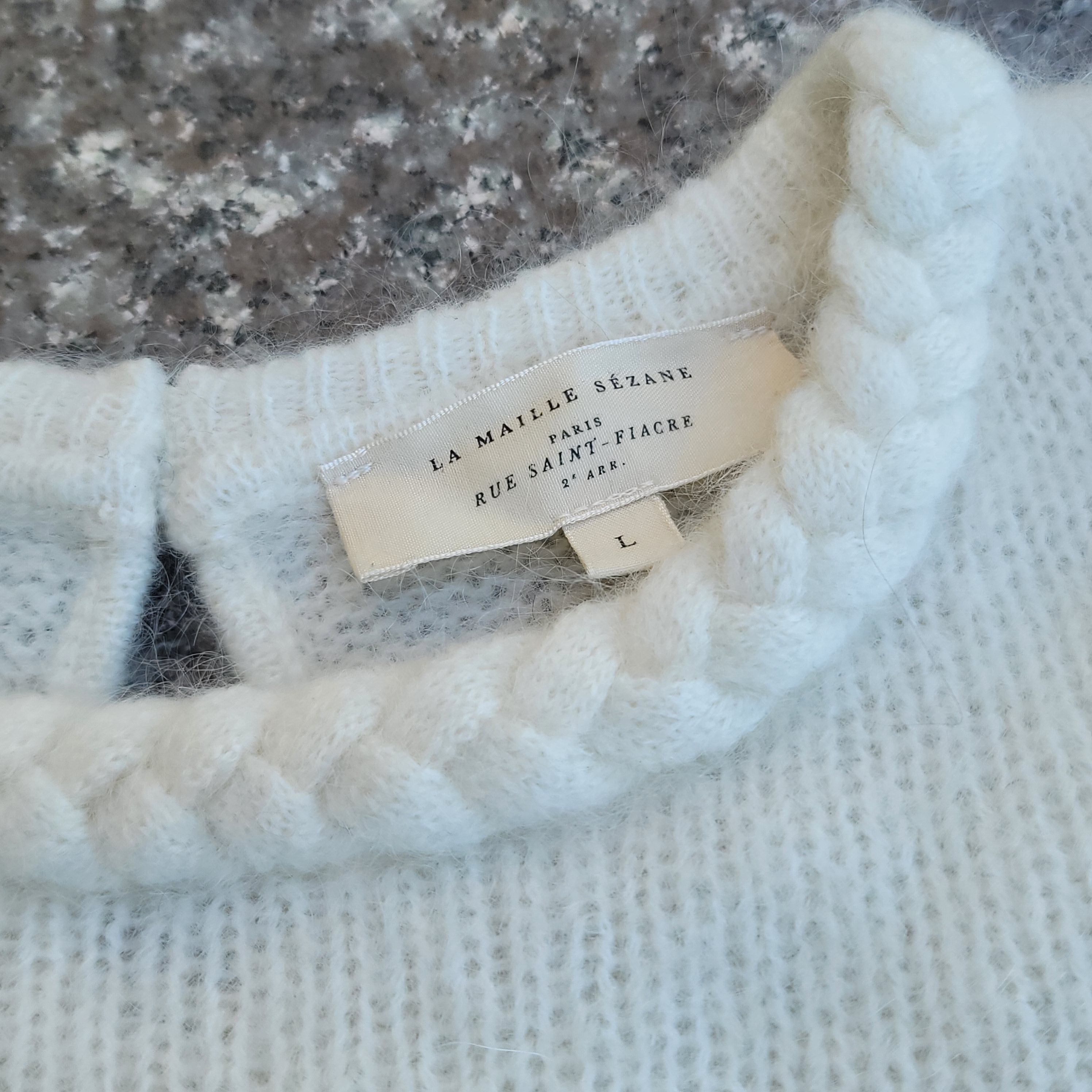 Sezane Sezane Annita sweater cream color Size L / US 10 / IT 46 - 6 Thumbnail