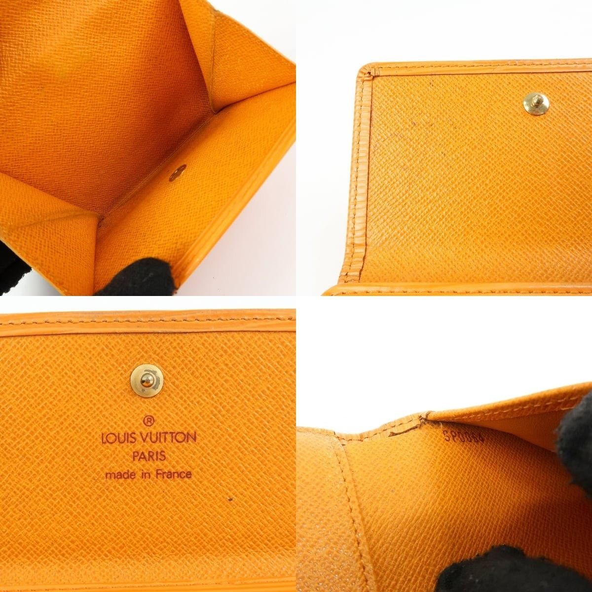 Louis Vuitton Louis Vuitton Epi Porte Monnaie Billets Credit Wallet Orange Size ONE SIZE - 7 Thumbnail