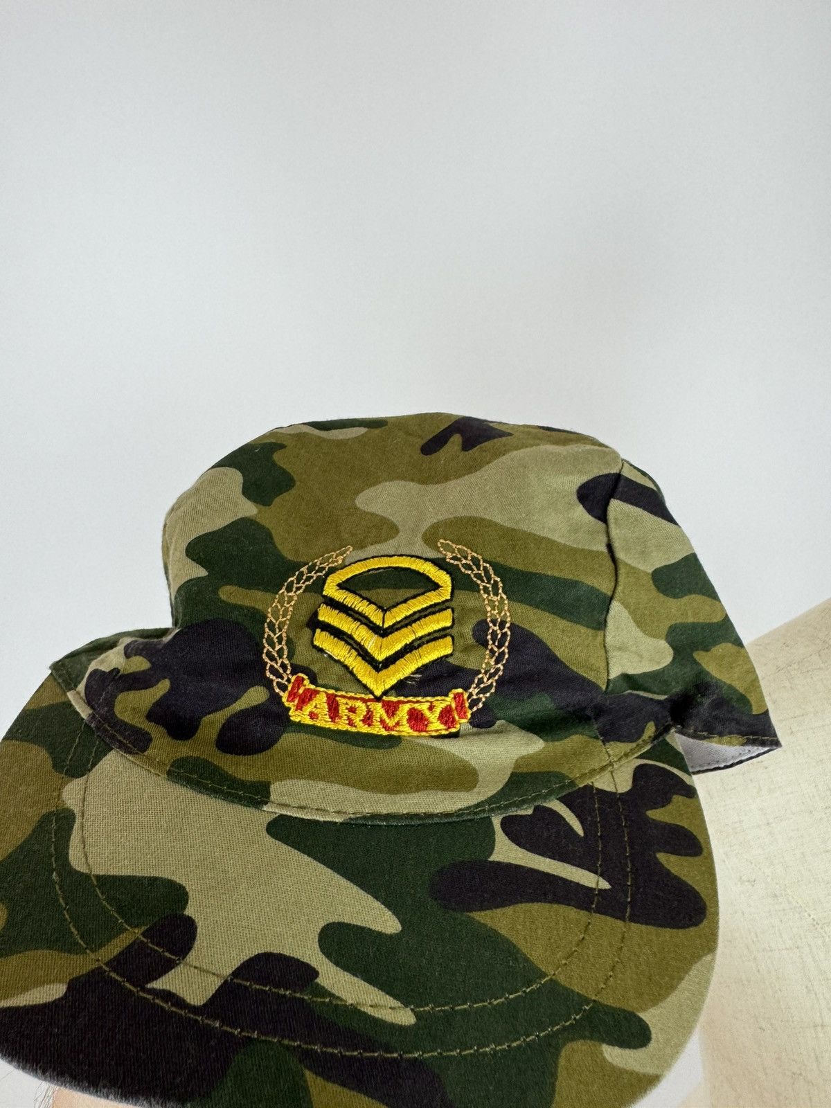 Vintage ARMY VINTAGE CAP 3 Panel Camouflage Military Cap Amekaji Size ONE SIZE - 9 Thumbnail