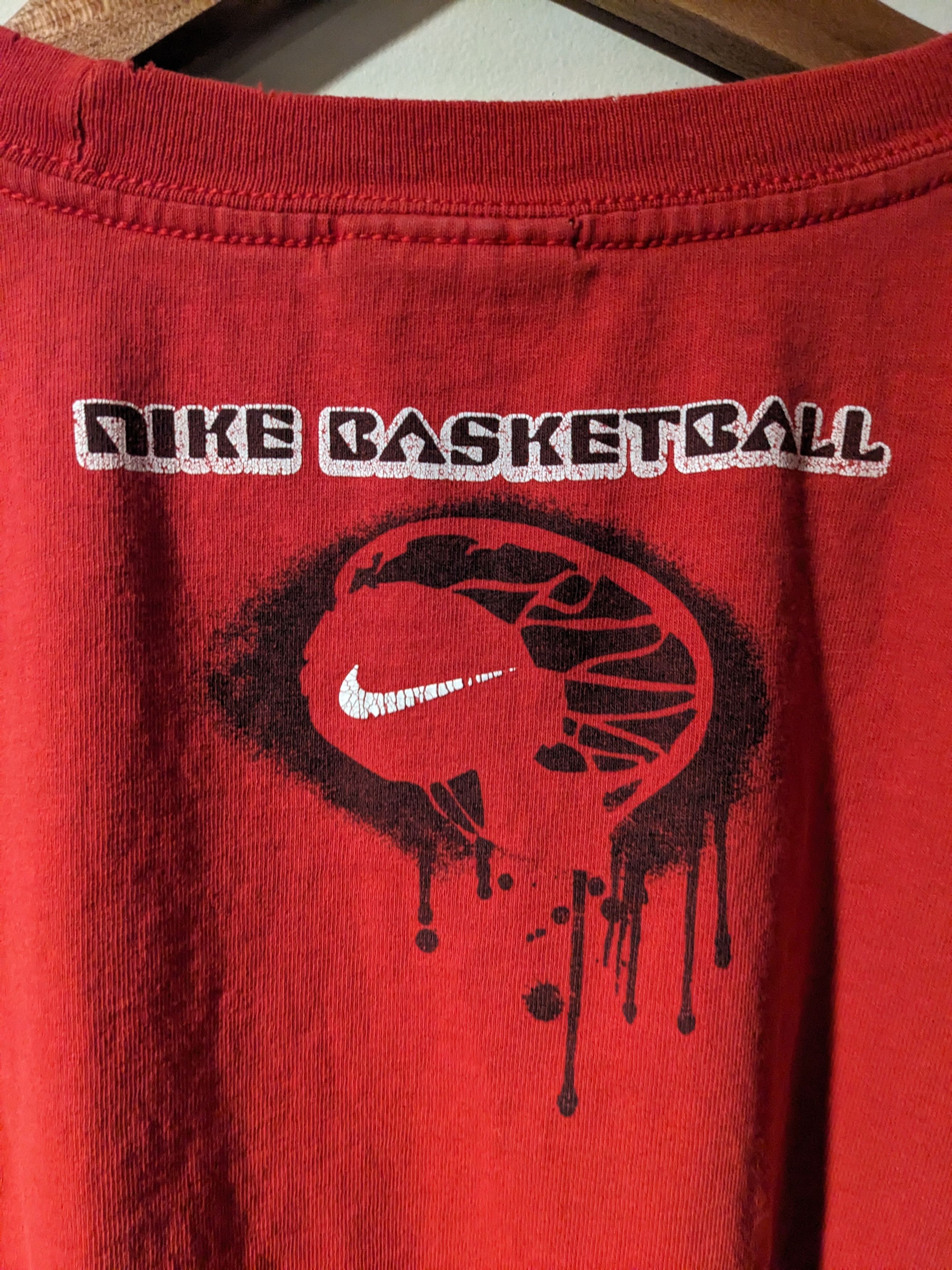 Nike × Vintage Vintage Y2K Nike Swoosh Basketball Youth Long-Sleeve T-Shirt Size US XL / EU 56 / 4 - 13 Thumbnail