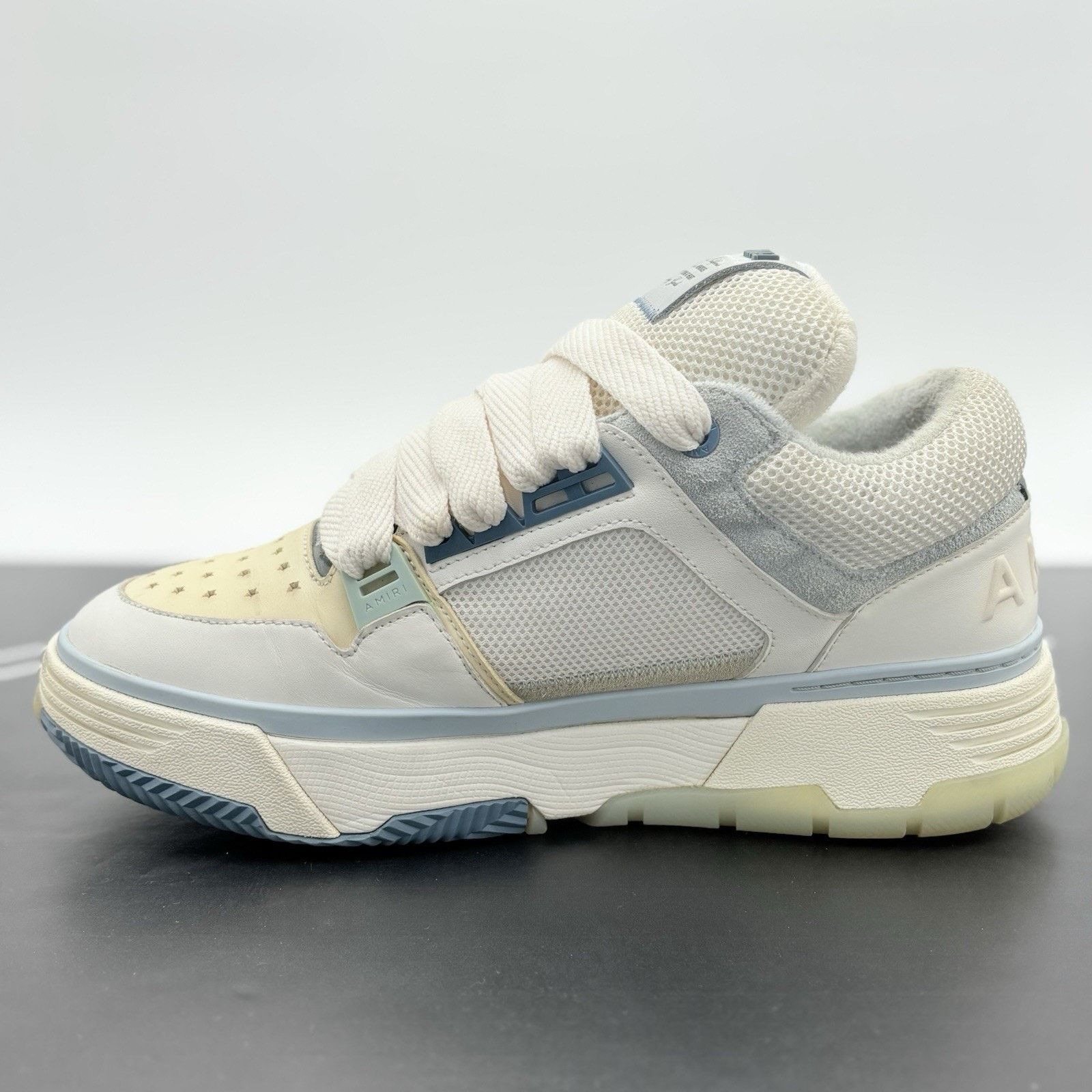 Amiri Size 44 (11 US) Amiri MA-1 ' White Blue ' | GOOD CONDITION! Size US 11 / EU 44 - 4 Thumbnail