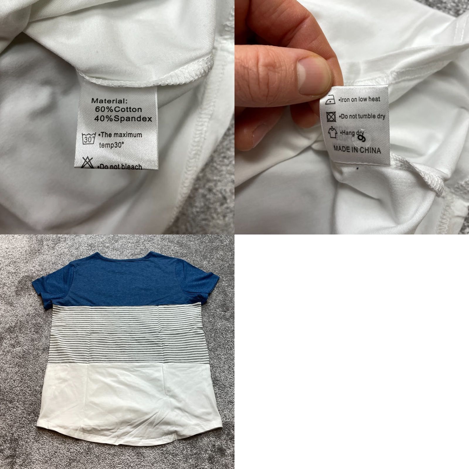 Vintage VINTAGE Prin Story Shirt Mens Medium White Blue Striped Short Sleeve Soft Adult Tee Top Size US M / EU 48-50 / 2 - 8 Thumbnail
