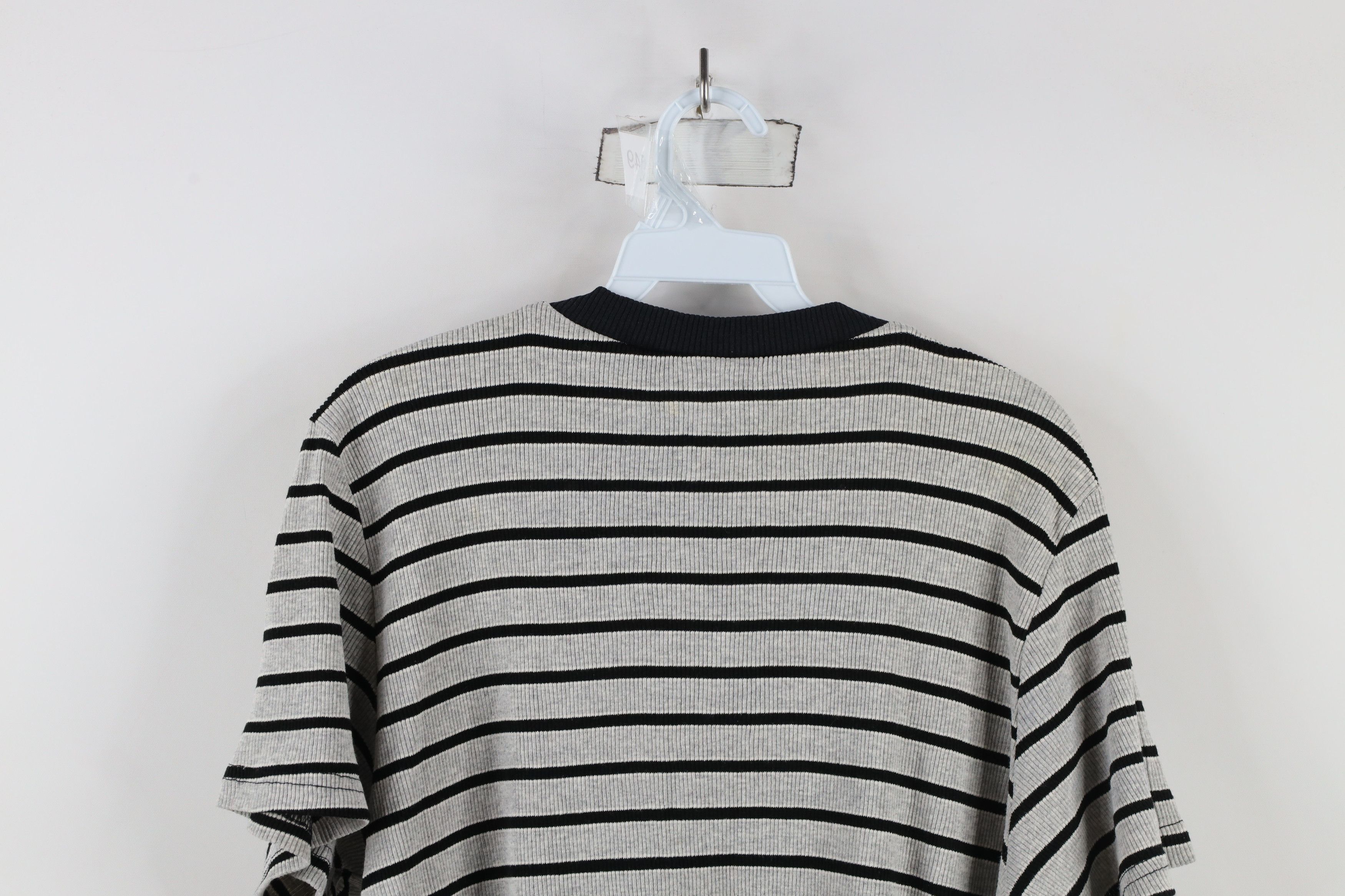 Vintage Vintage 90s Streetwear Ribbed Thermal Knit T-Shirt USA Size L / US 10 / IT 46 - 11 Thumbnail