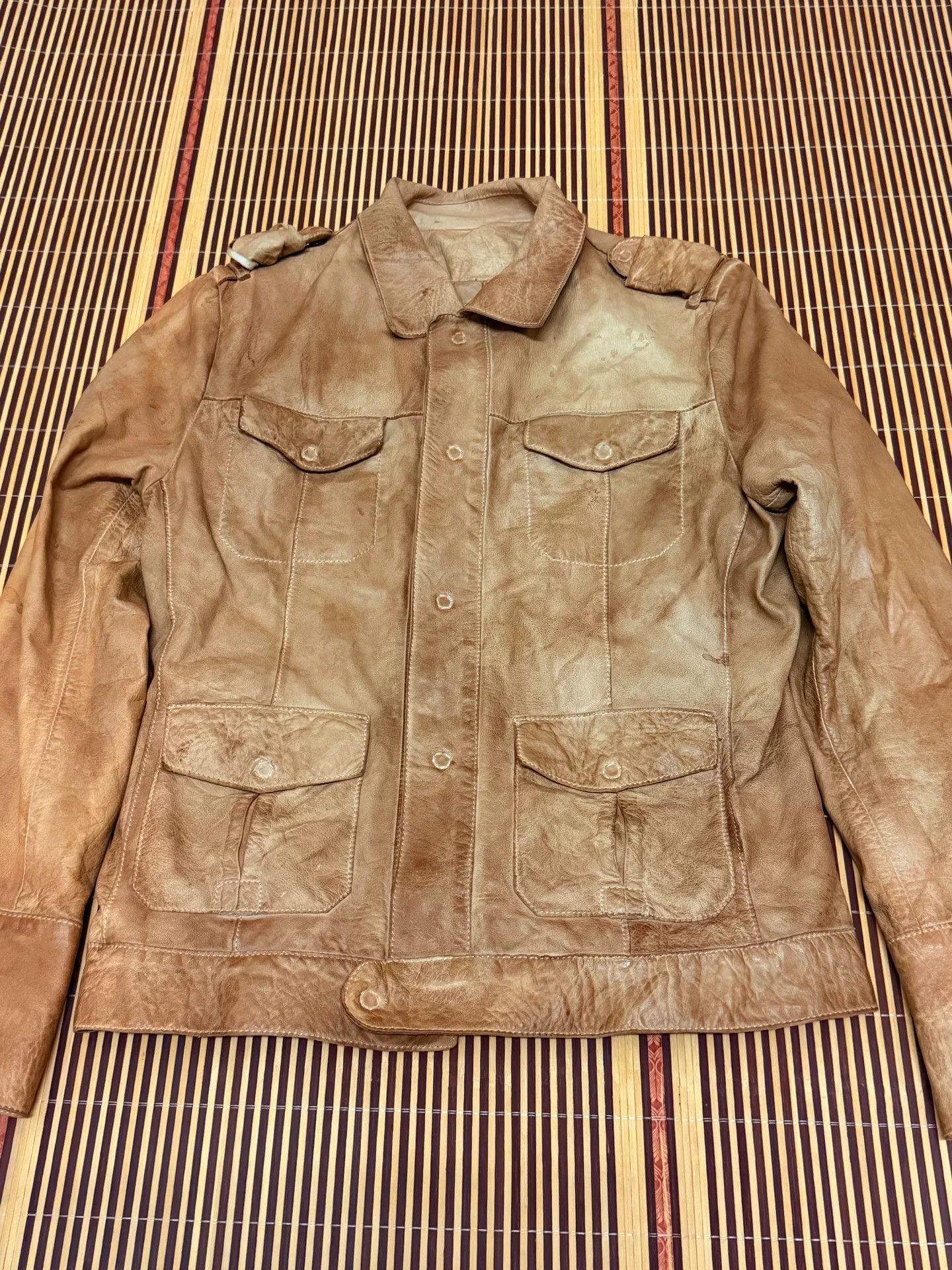 Vintage Vintage Italian Leather Jacket Size US M / EU 48-50 / 2 - 1 Thumbnail