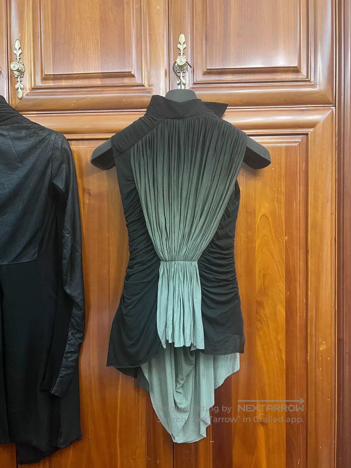 Rick Owens Rick Owens Pleated Asymmetrical High Neck Vest. Size US XXS / EU 40 - 3 Thumbnail