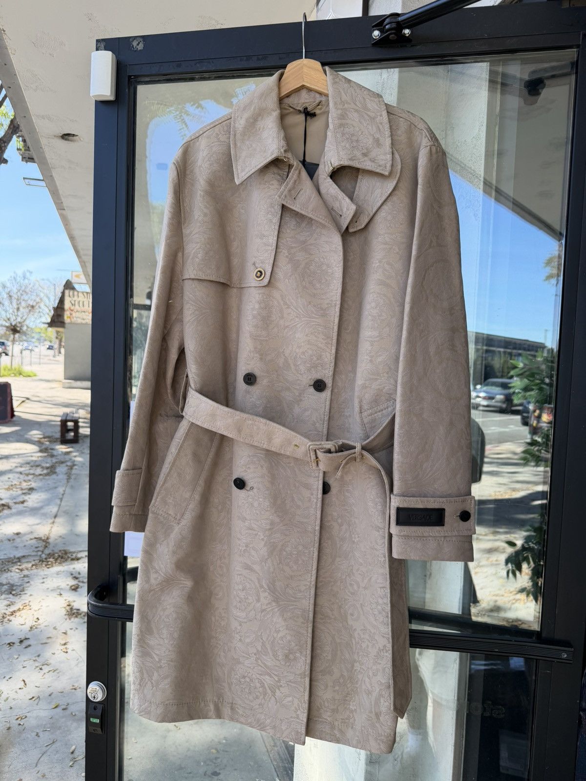 Versace Versace Barocco Jacquard Trench Coat Size XXL / US 16-18 / IT 52-54 - 2 Thumbnail