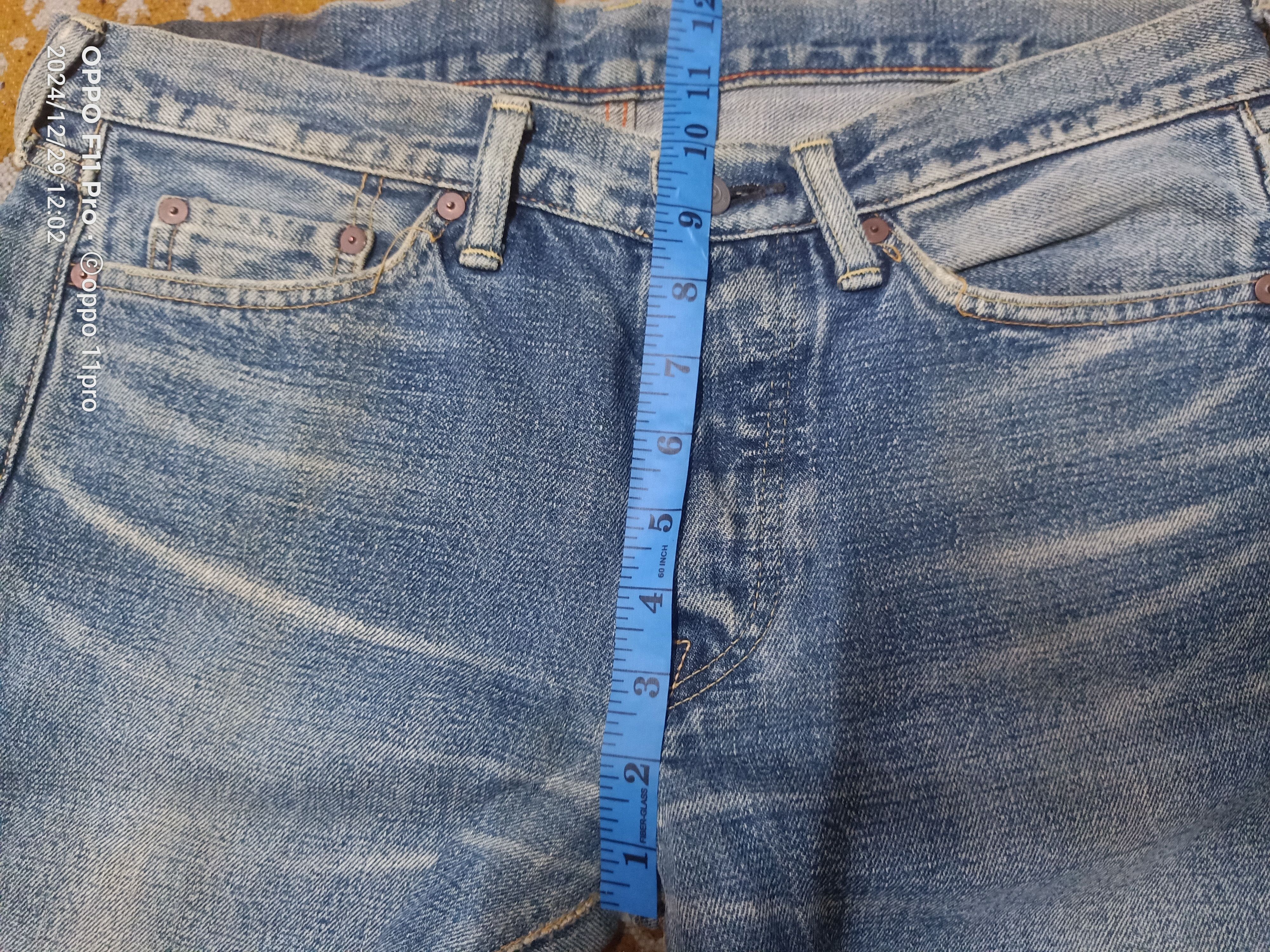45rpm × Japanese Brand 45 Rpm Denim SunFaded Vintage Distressdenim Size US 34 / EU 50 - 14 Thumbnail