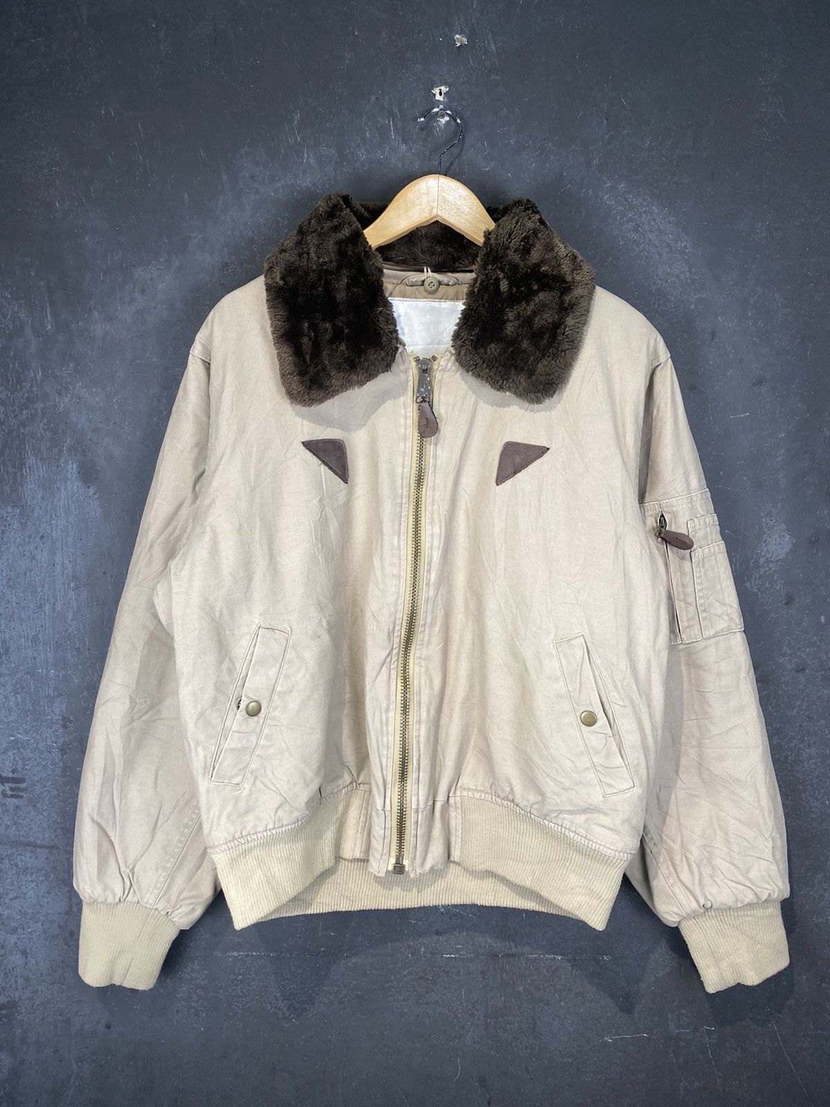 Vintage Vintage Casual Detroit Fur Sherpa Shearling Jacket Size US M / EU 48-50 / 2 - 2 Thumbnail