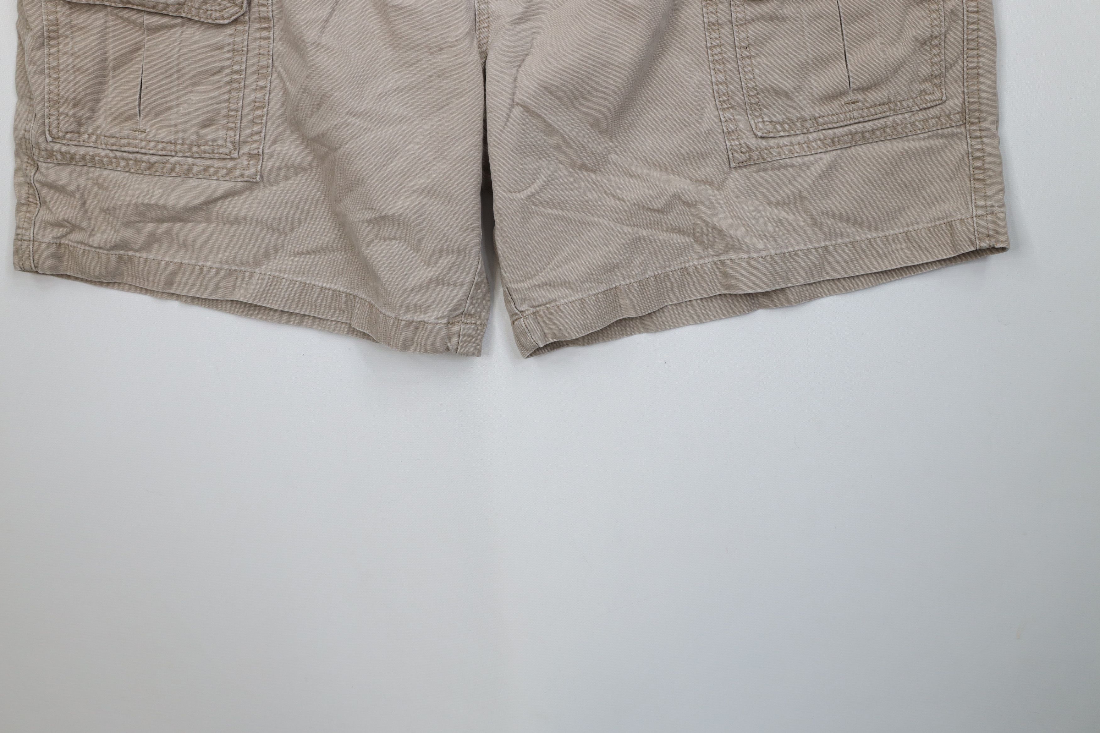 Vintage Vintage 90s Streetwear Above Knee Canvas Cargo Shorts Size US 44 / EU 60 - 4 Thumbnail