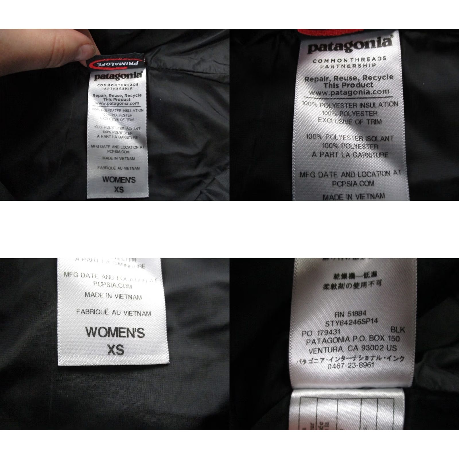 Patagonia Patagonia Vest Womens XS Black Nano Puff Outdoor Quilted Jacket 84246 Size XS / US 0-2 / IT 36-38 - 8 Thumbnail