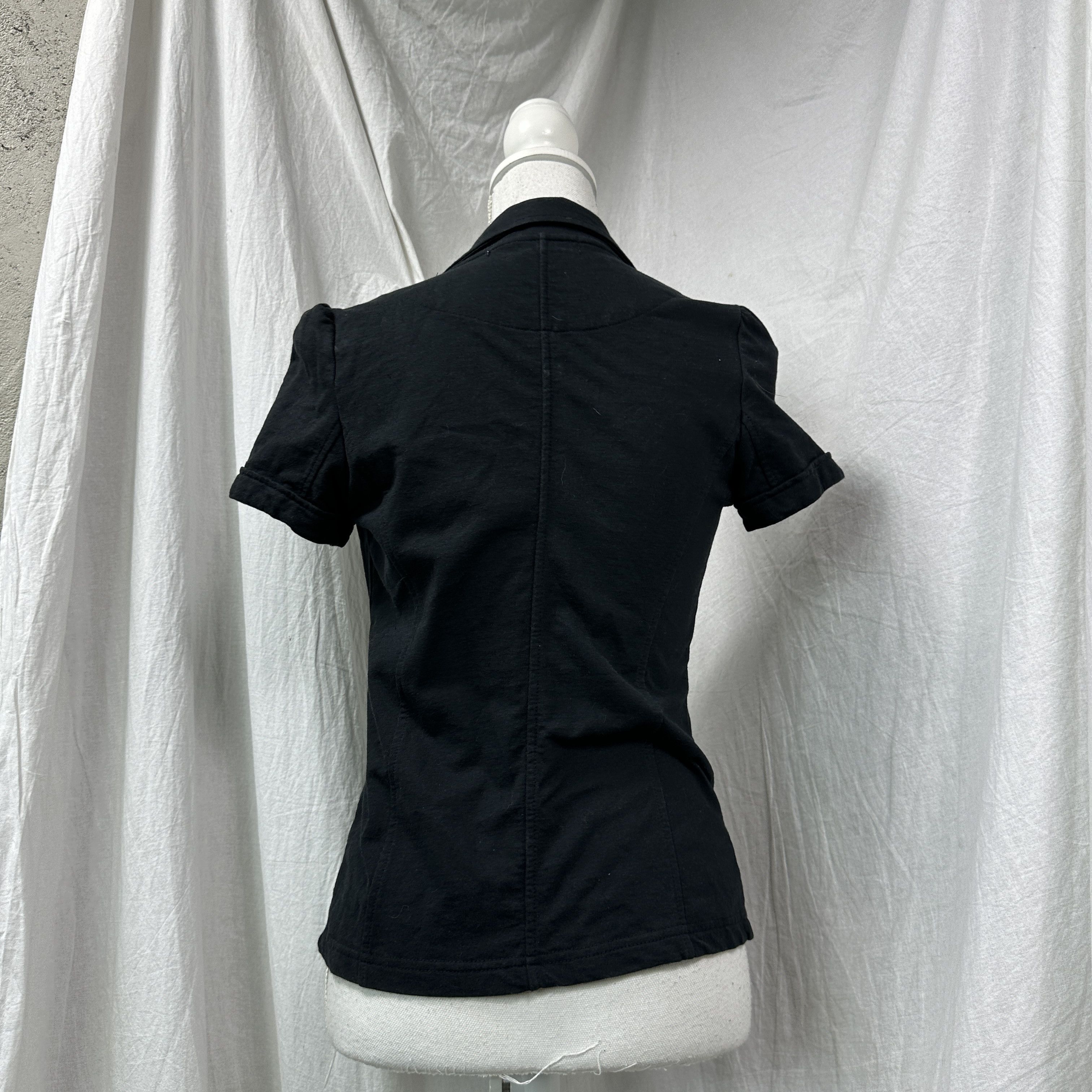 Vintage Vintage Avant Garde Office Siren Fitted Buttoned Top Y2K Size S / US 4 / IT 40 - 6 Thumbnail