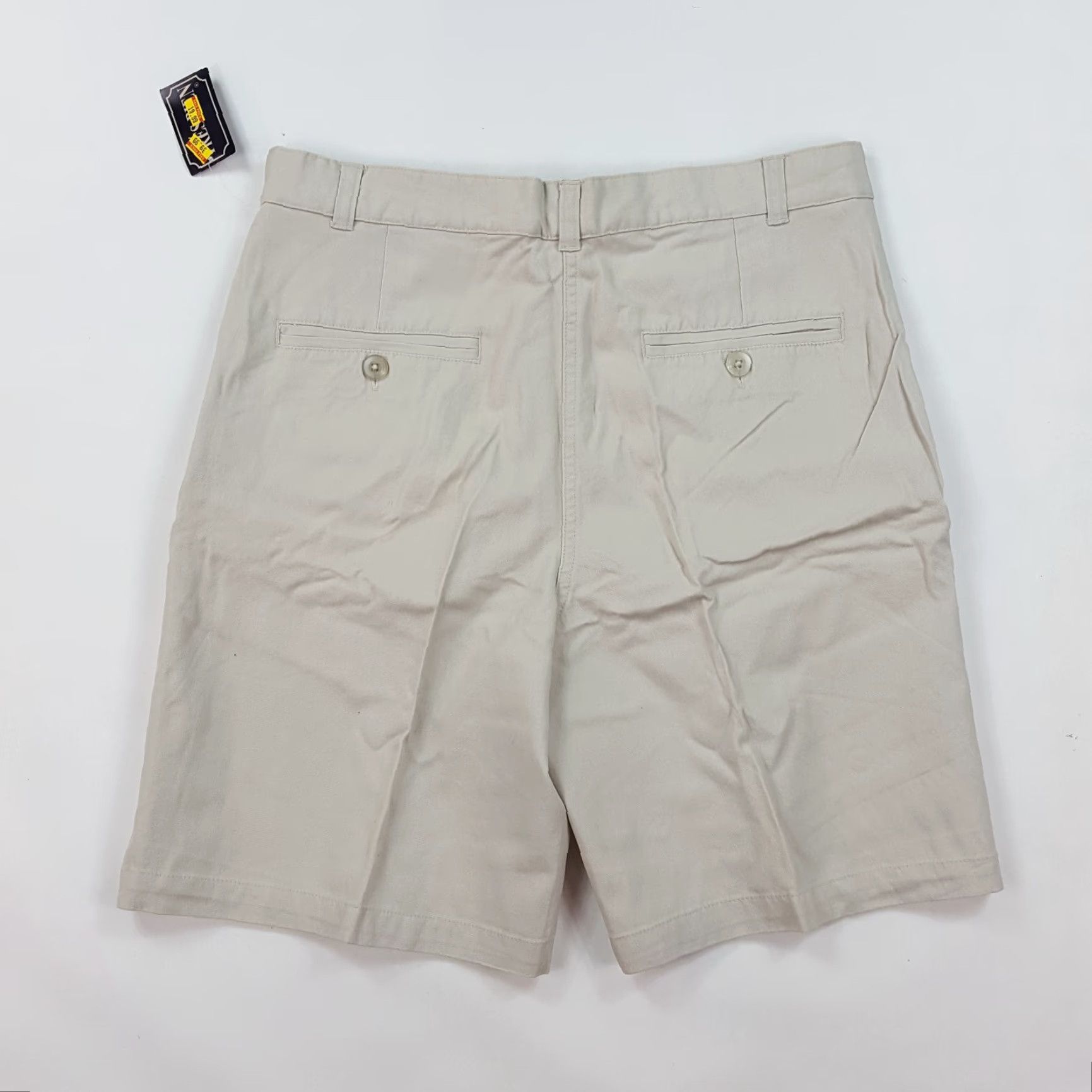 Tres Bien VINTAGE Tres Bien Chinos Shirt Women 12 Beige Flat Front Casual Outdoor Golf Tennis 90s Retro Sports Size 34" / US 12 / IT 48 - 5 Thumbnail