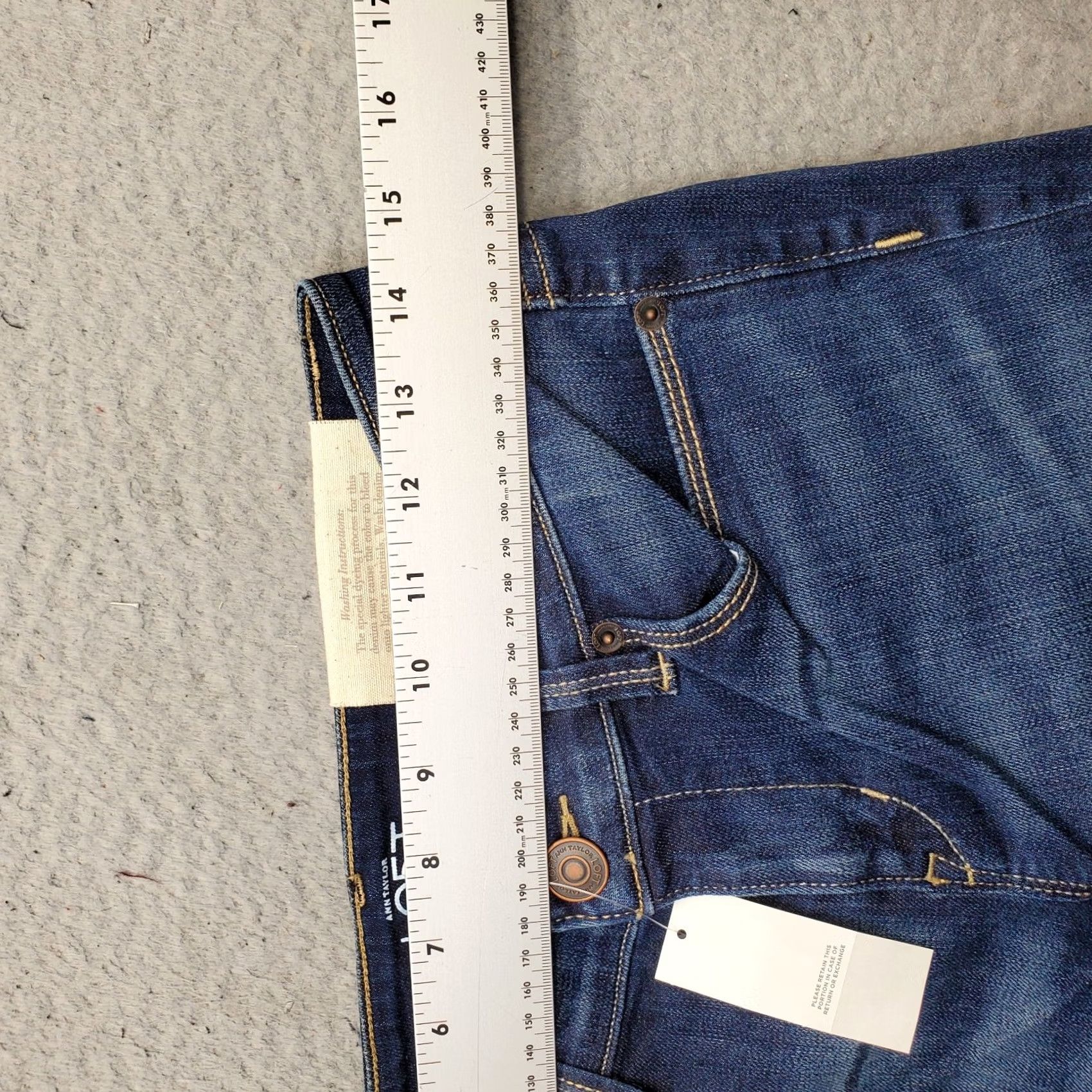 Loft LOFT Jeans Skinny Womens Size 2 Blue Denim 5-Pocket Streetwear Size 26" / US 2 / IT 38 - 6 Thumbnail
