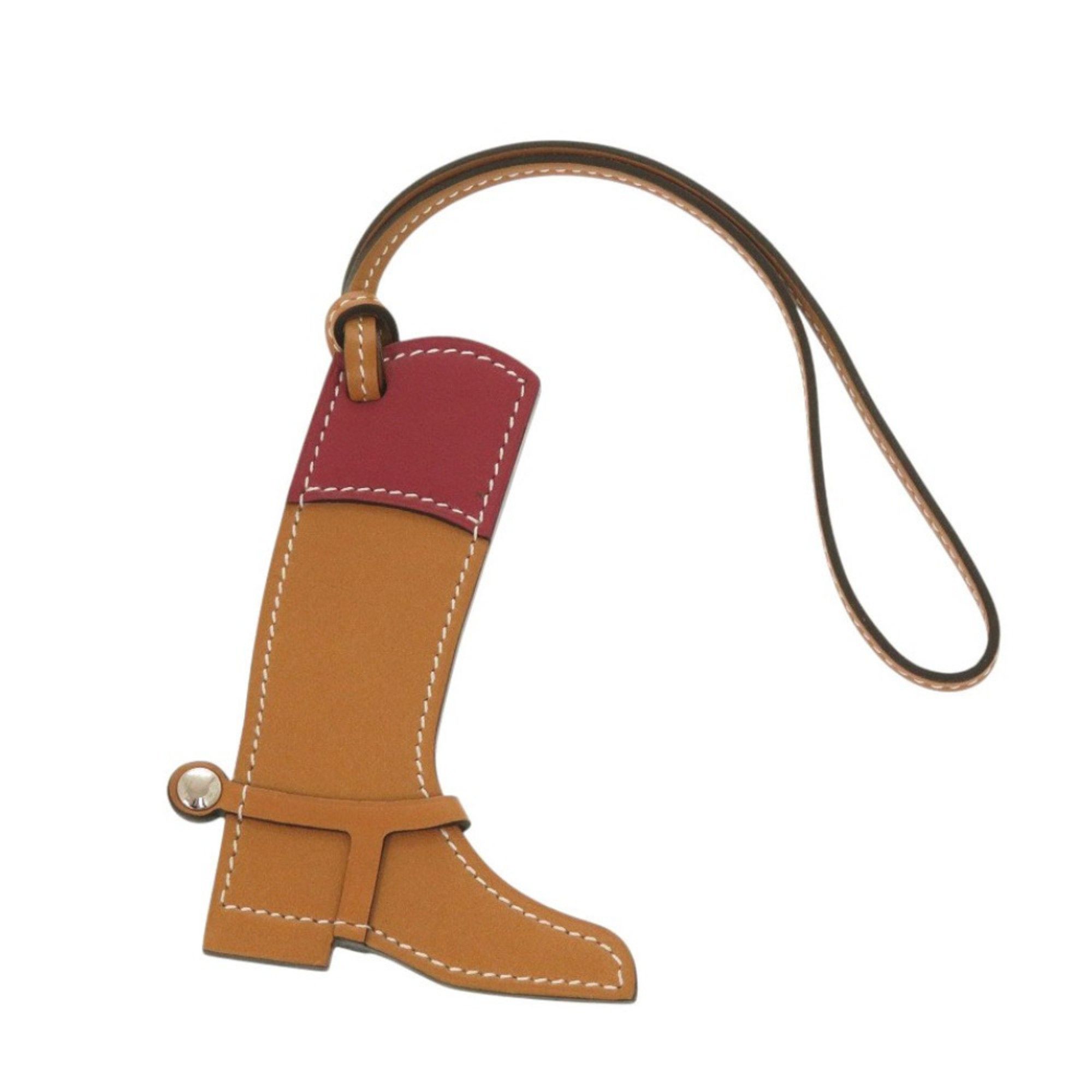 Hermes Like new Hermes Paddock Boots bag charm, Swift leather, gold keychain 0067 HERMES Size ONE SIZE - 1 Thumbnail