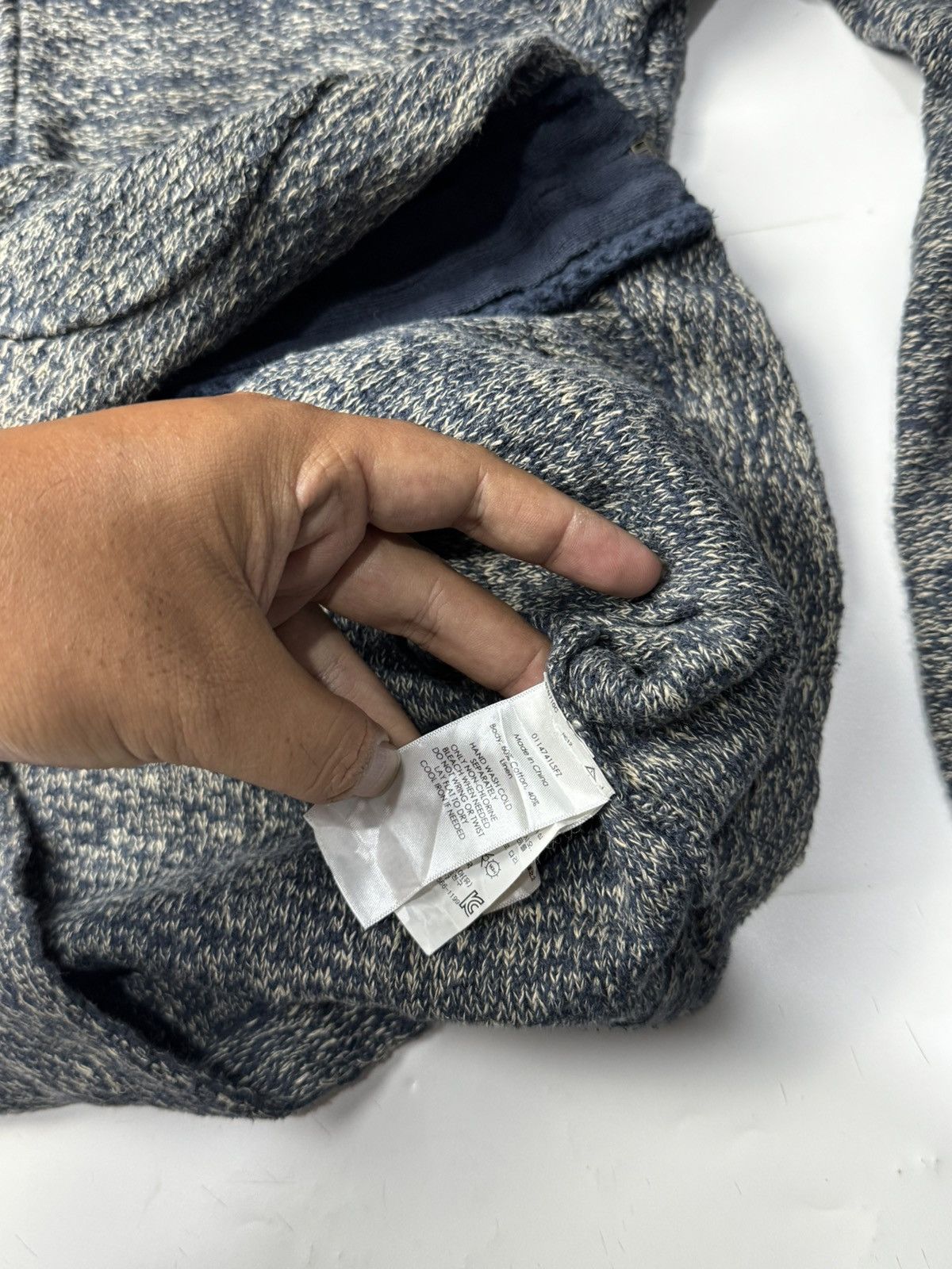 RRL Ralph Lauren Full Zip Sweater Knit Denim Supply Ralph Lauren Vintage Size US M / EU 48-50 / 2 - 8 Thumbnail