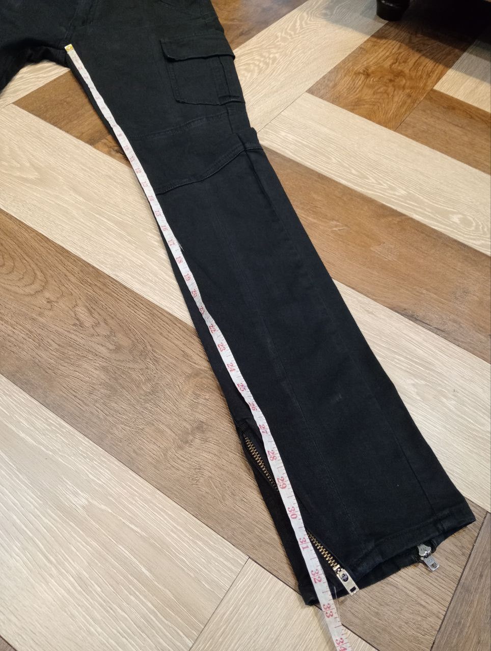 BUFFALO BOBS BUFFALO BOBS CRYSTAL ANKLE ZIP CARGO PANTS - BLACK Size US 33 - 12 Thumbnail