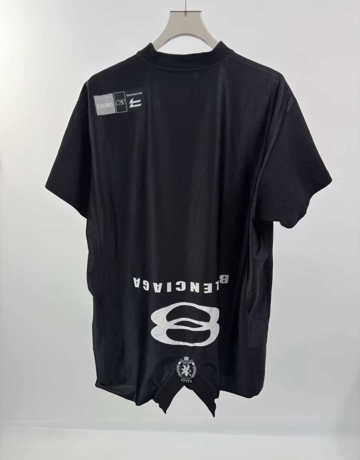 Balenciaga BALENCIAGA Double Ring Patchwork Short Sleeve Tee K1 Size US S / EU 44-46 / 1 - 2 Thumbnail