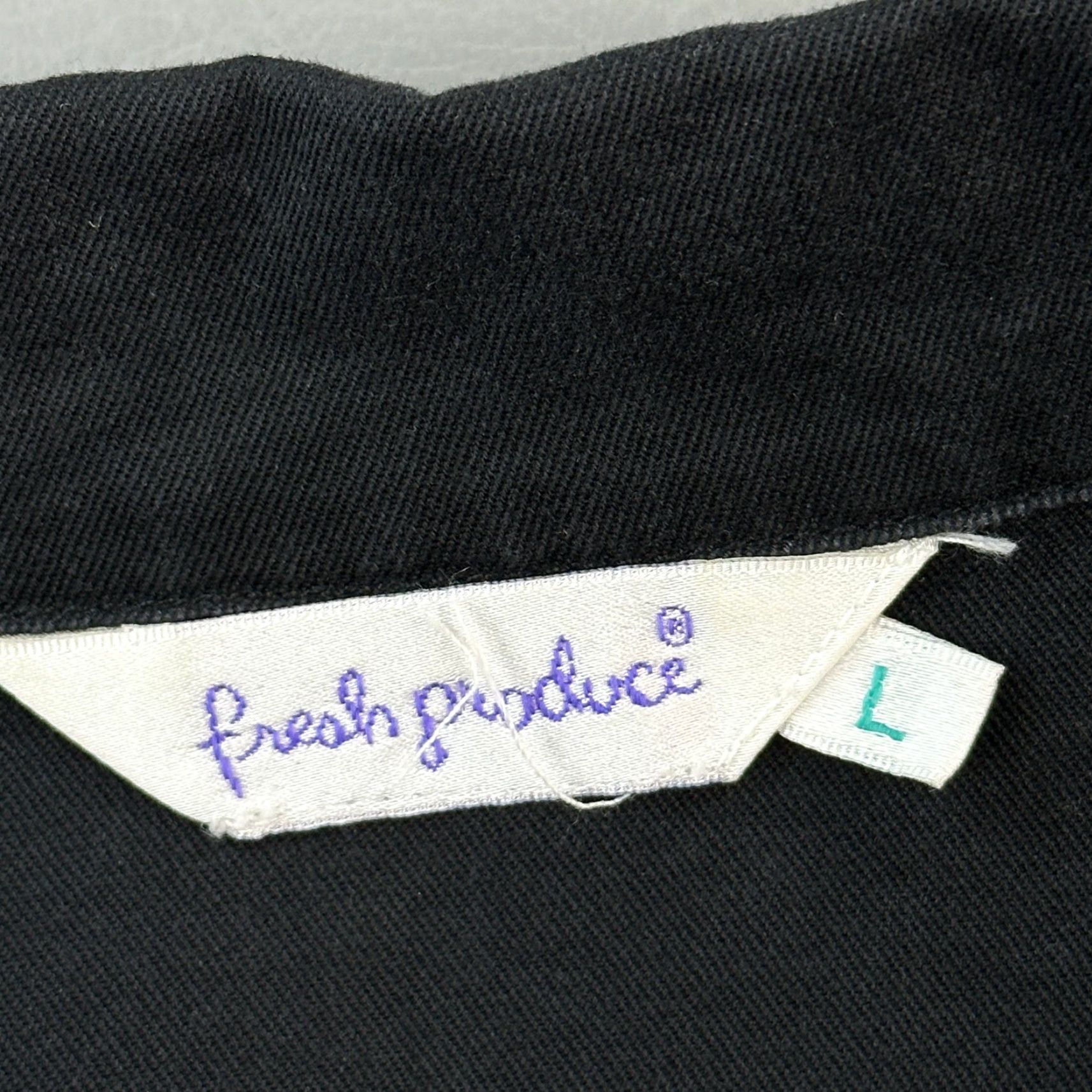 Vintage Fresh Produce Jacket Women's Large Black Full Zip Utility Outdoor Casual Jacket Size L / US 10 / IT 46 - 7 Thumbnail