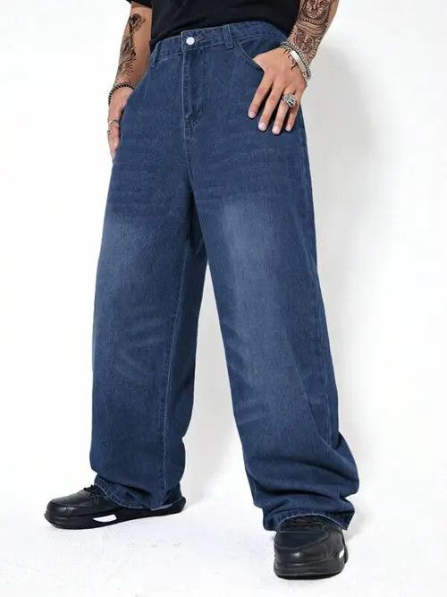 Jean Washed Baggy Denim Jeans Skate Size US 32 / EU 48 - 1 Thumbnail