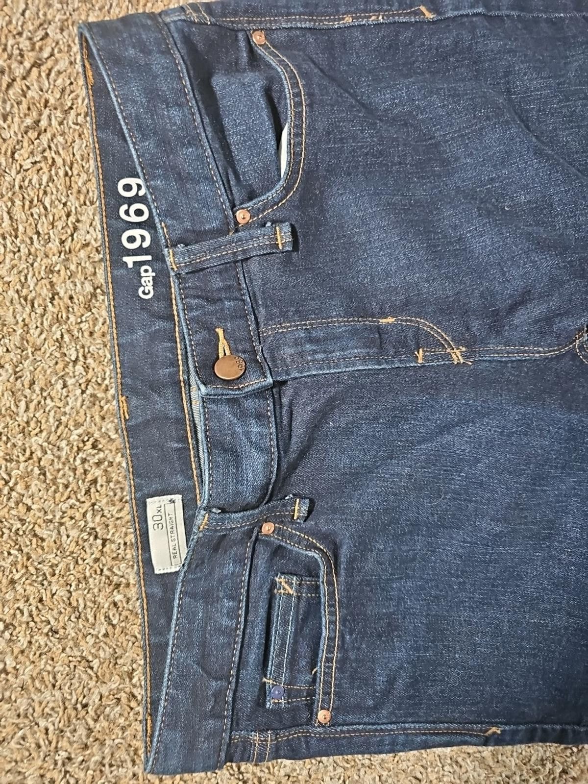 Gap GAP 1969 30XL Real Straight Jeans 32x34 Size 30" / US 8 / IT 44 - 2 Thumbnail