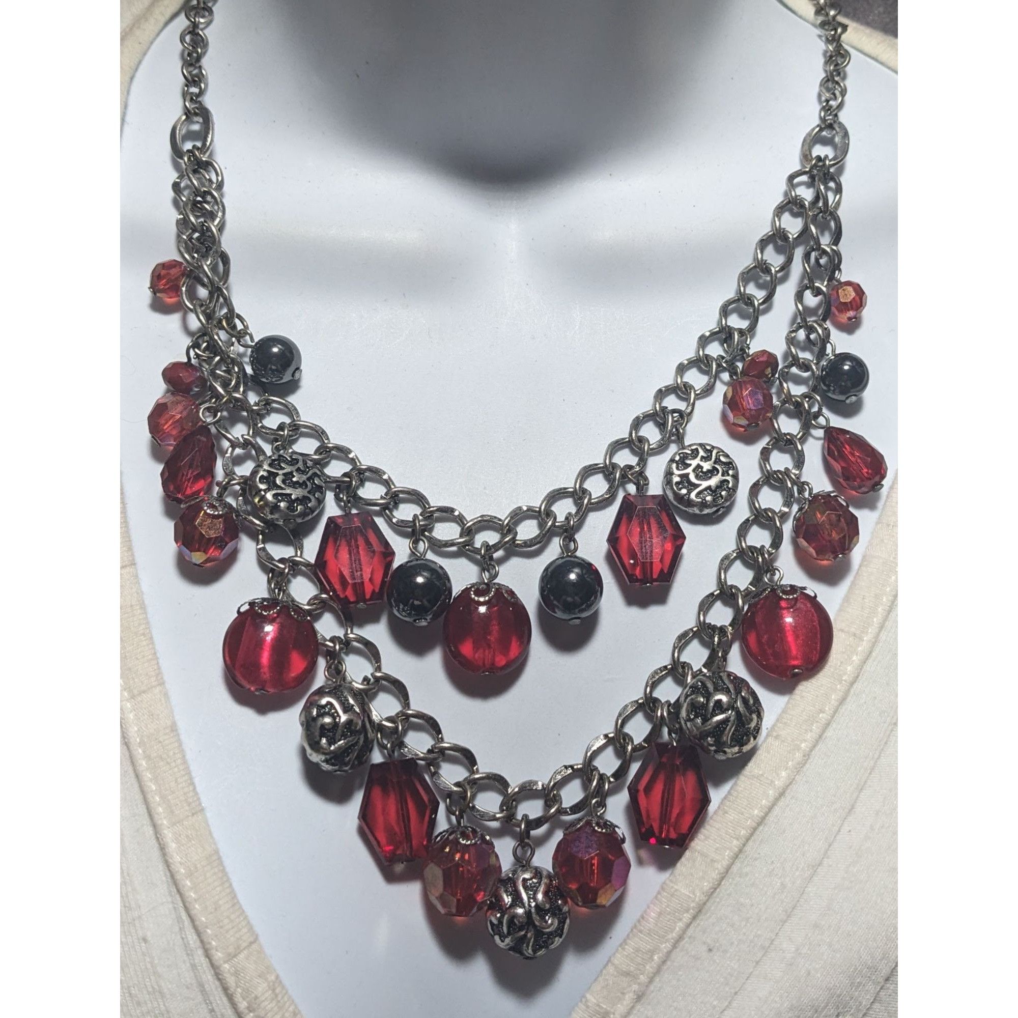 Other Gothic Vampire Multilayer Gemmed Necklace Size ONE SIZE - 5 Thumbnail