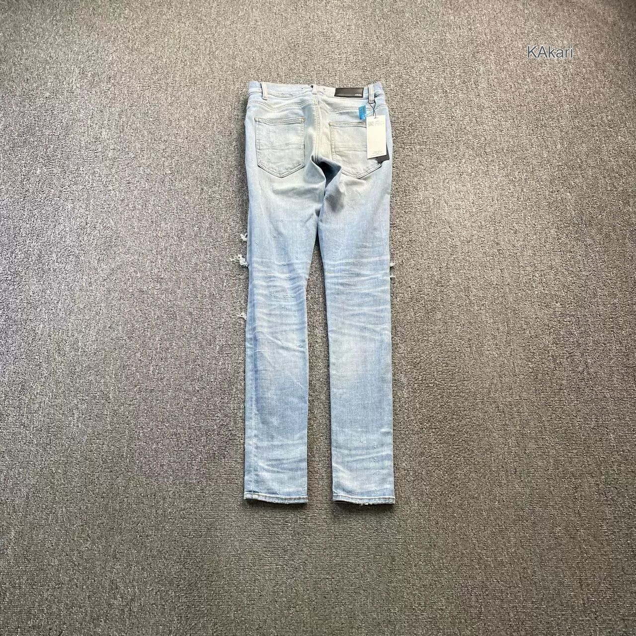 Amiri AMIRI Bandana Distressed Denim Pants Size US 29 - 2 Thumbnail