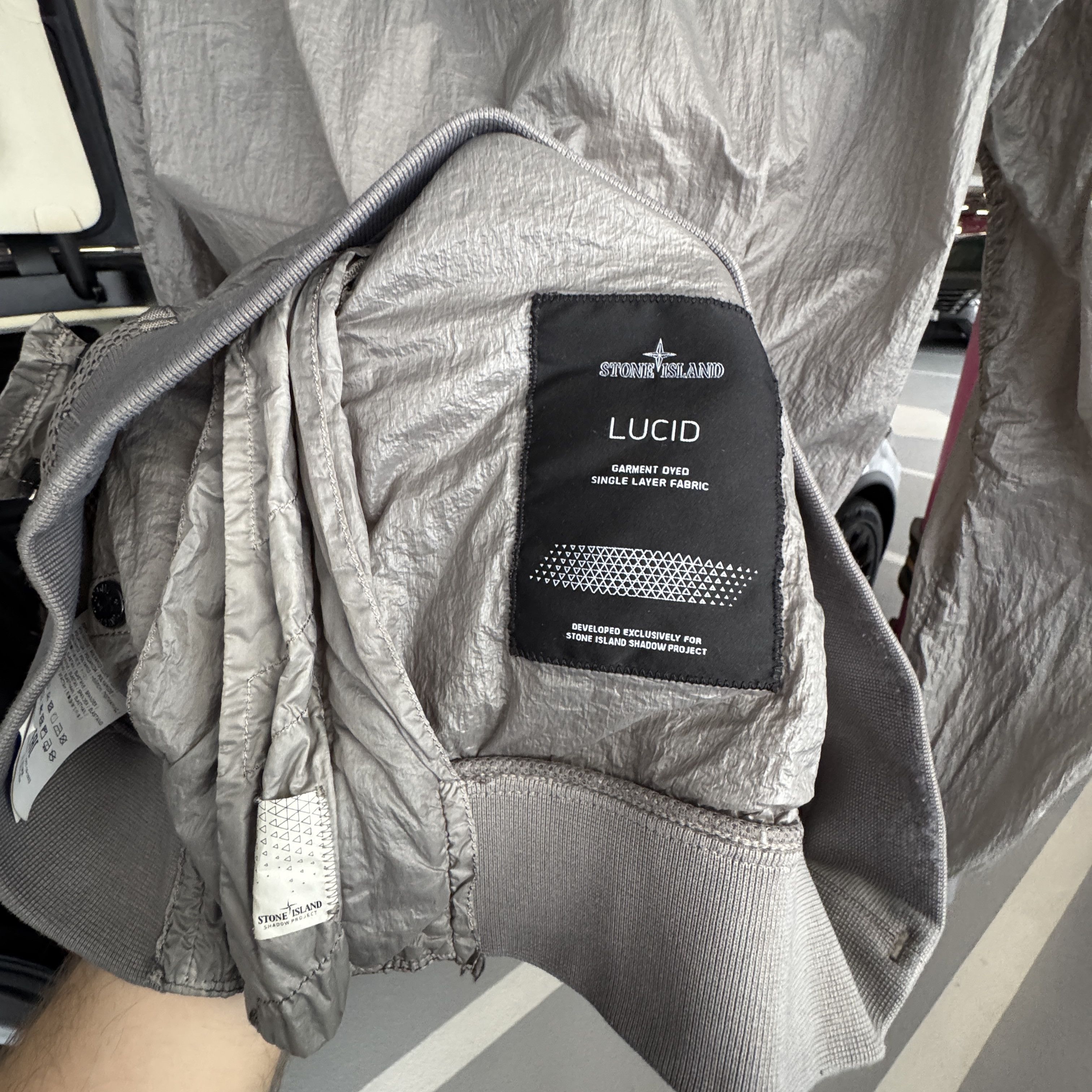 Stone Island Shadow Project Stone Island Shadow Project Lucid Grey Bomber Jacket Size L Size US L / EU 52-54 / 3 - 7 Thumbnail